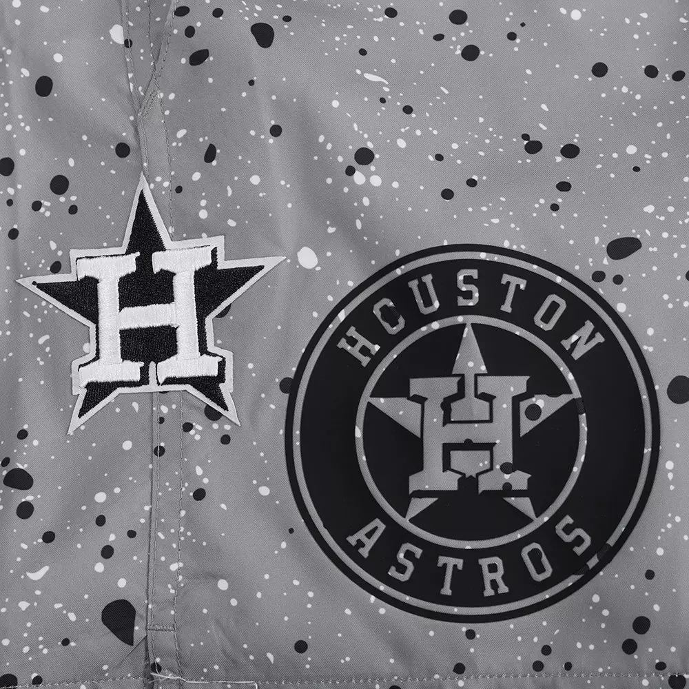 Pro Standard Houston Astros White Cement Shorts - Grey - GREY