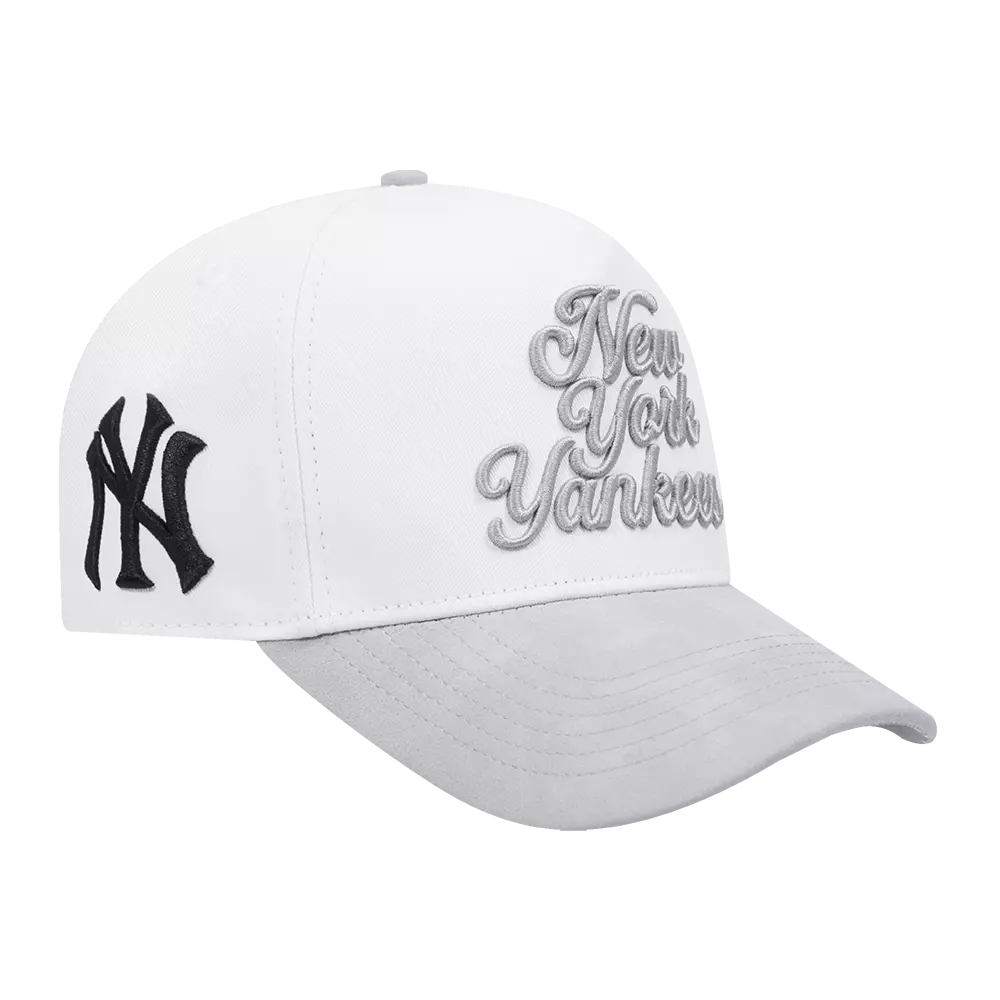 Pro Standard New York Yankees White Cement Adjustable Hat-White/Grey - WHITE/GREY