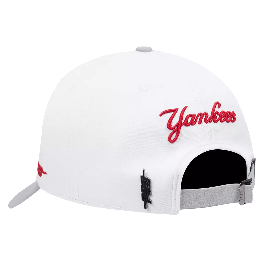 Pro Standard New York Yankees White Cement Adjustable Hat-White/Grey - WHITE/GREY