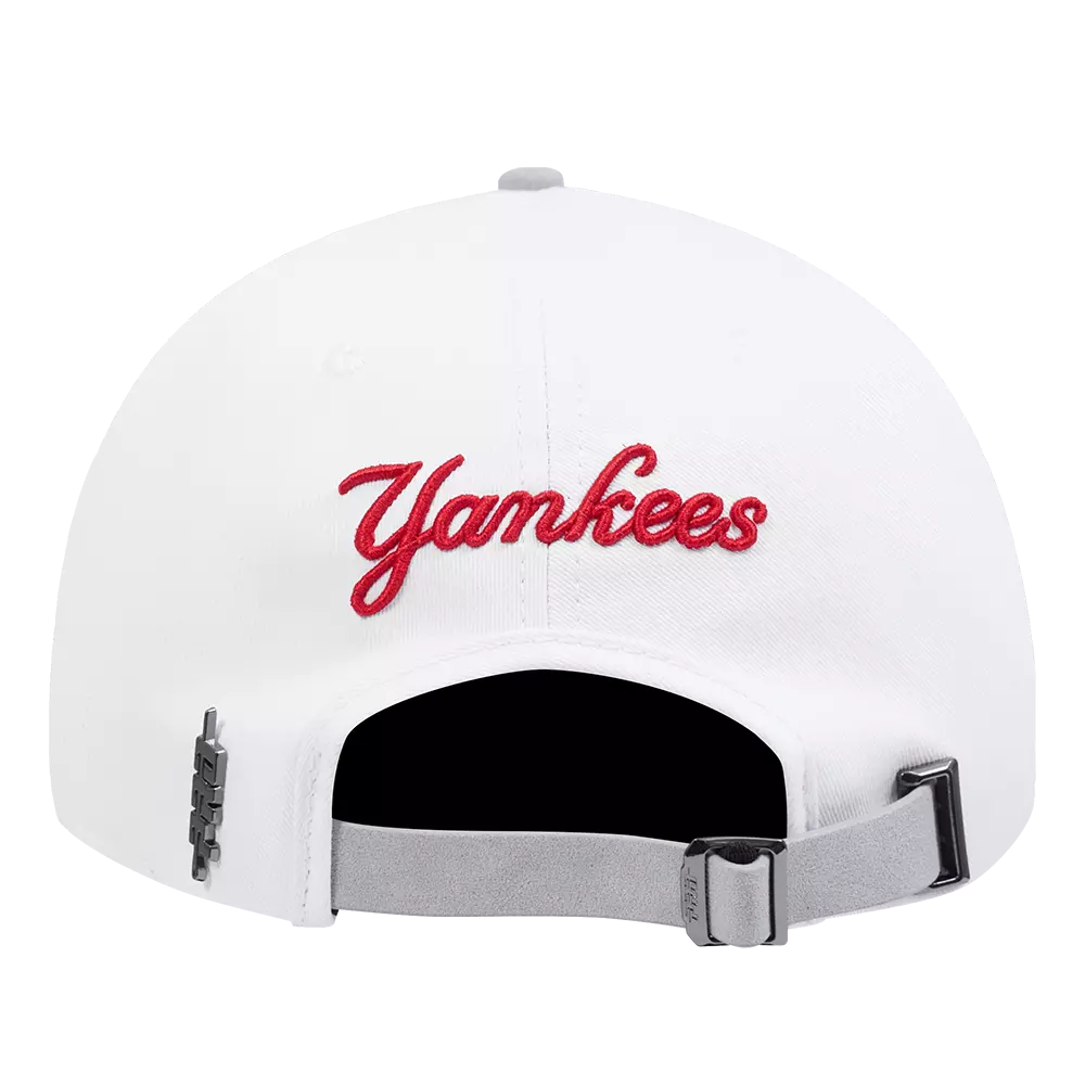 Pro Standard New York Yankees White Cement Adjustable Hat-White/Grey - WHITE/GREY
