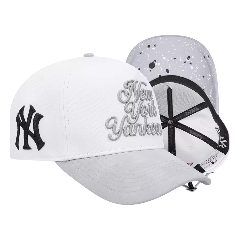 Pro Standard New York Yankees White Cement Adjustable Hat-White/Grey - WHITE/GREY