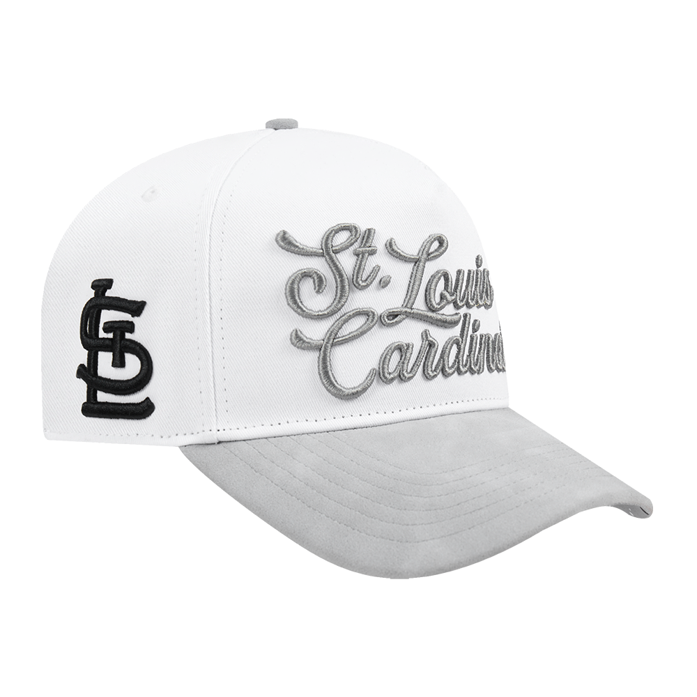 Pro Standard St. Louis Cardinals White Cement Adjustable Hat-White/Grey