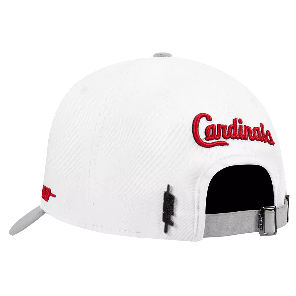 Pro Standard St. Louis Cardinals White Cement Adjustable Hat-White/Grey - WHITE/GREY