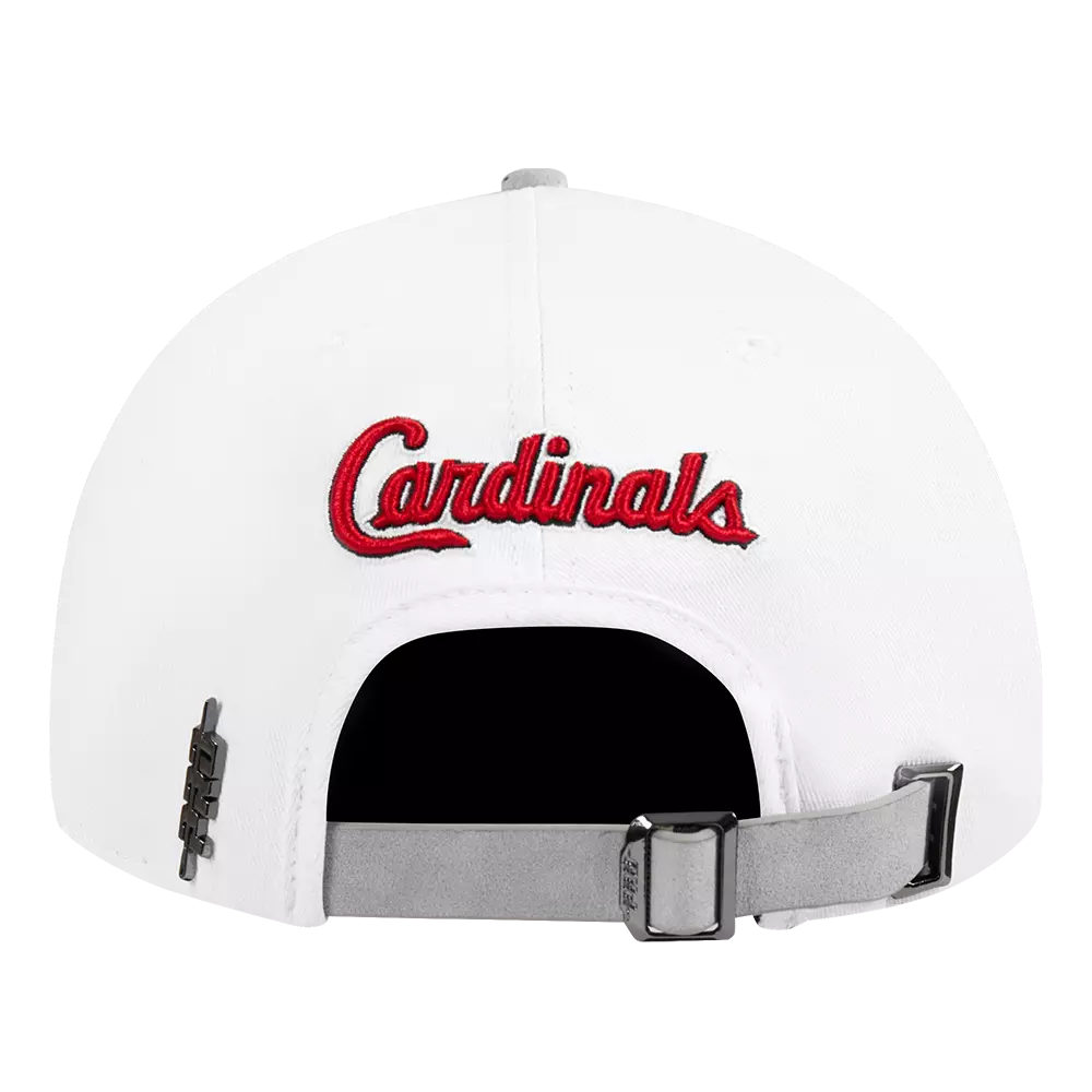 Pro Standard St. Louis Cardinals White Cement Adjustable Hat-White/Grey - WHITE/GREY