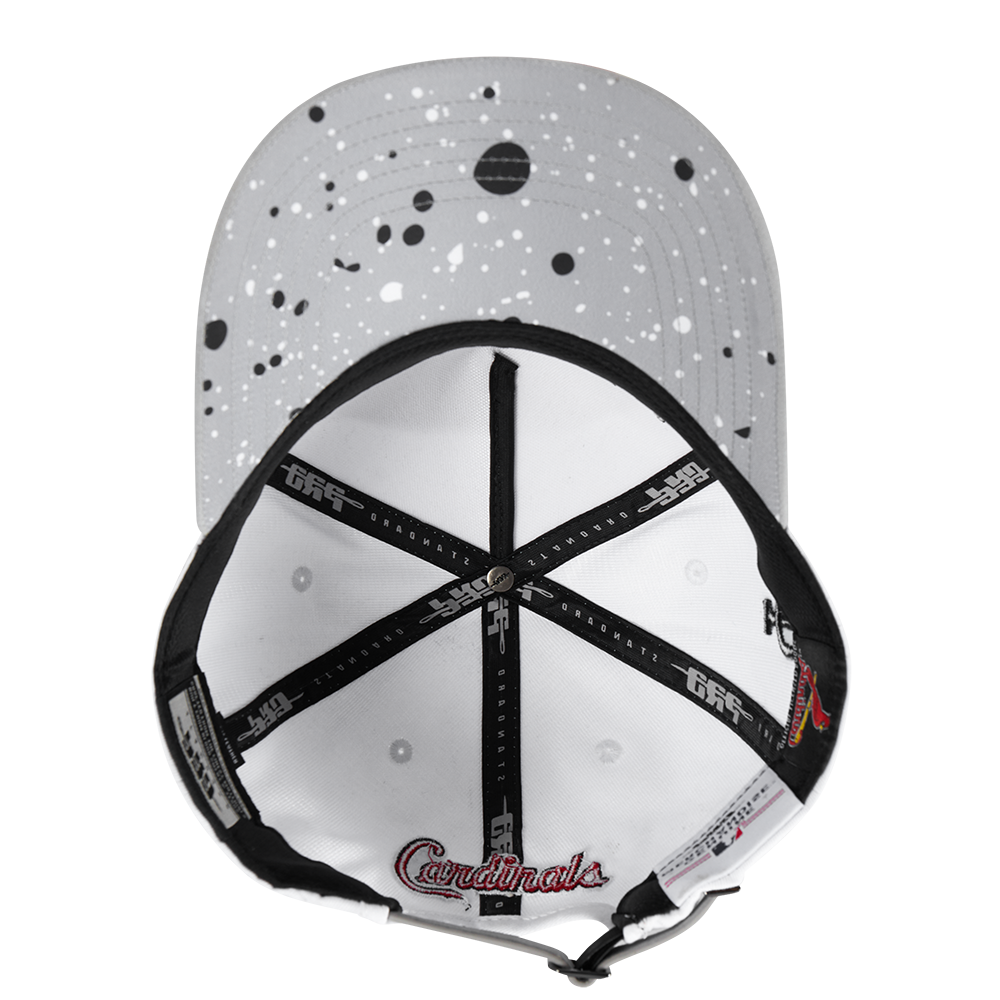 Pro Standard St. Louis Cardinals White Cement Adjustable Hat-White/Grey