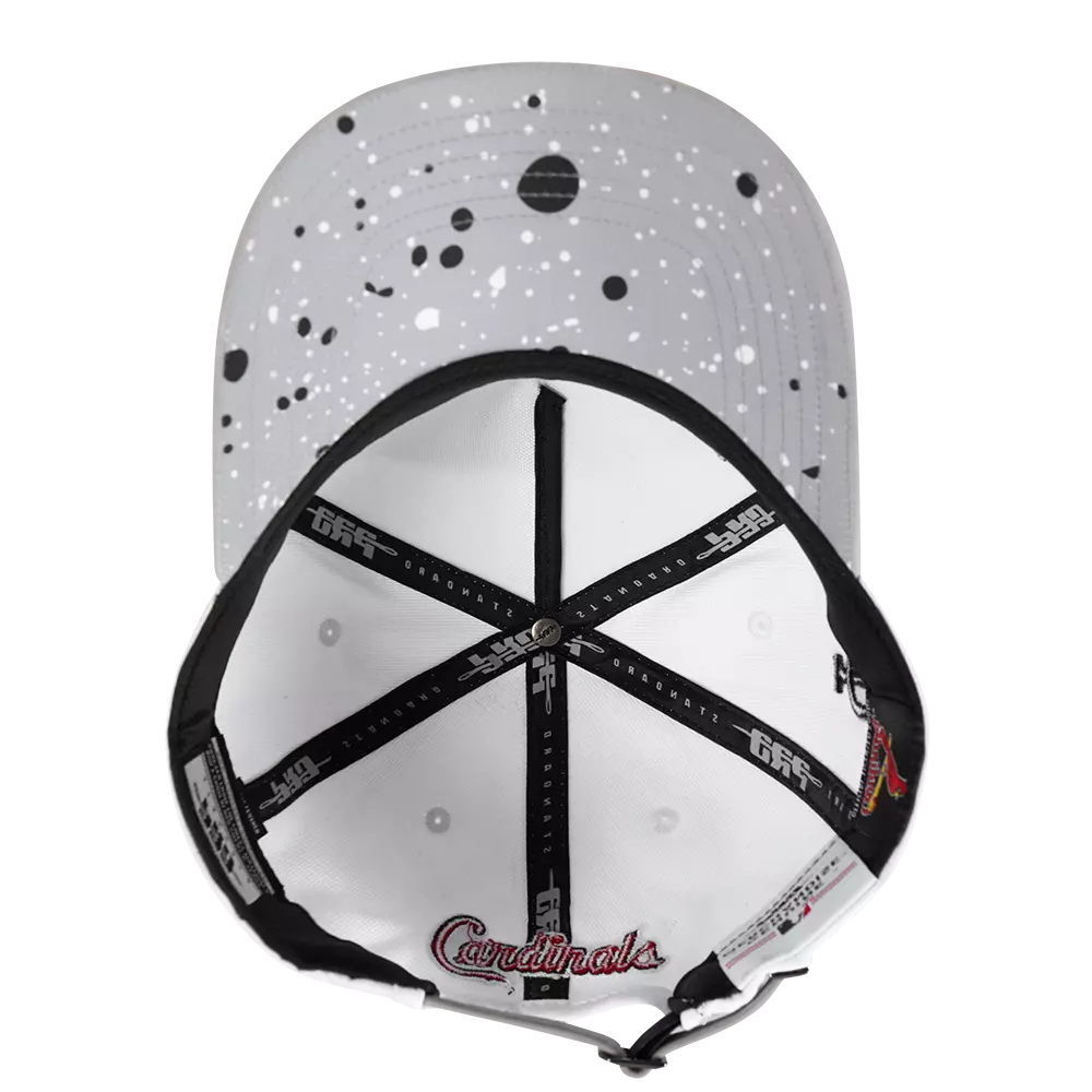 Pro Standard St. Louis Cardinals White Cement Adjustable Hat-White/Grey - WHITE/GREY