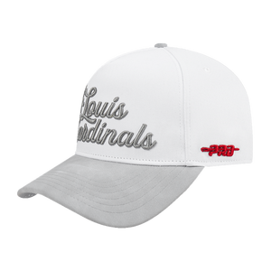 Pro Standard St. Louis Cardinals White Cement Adjustable Hat-White/Grey