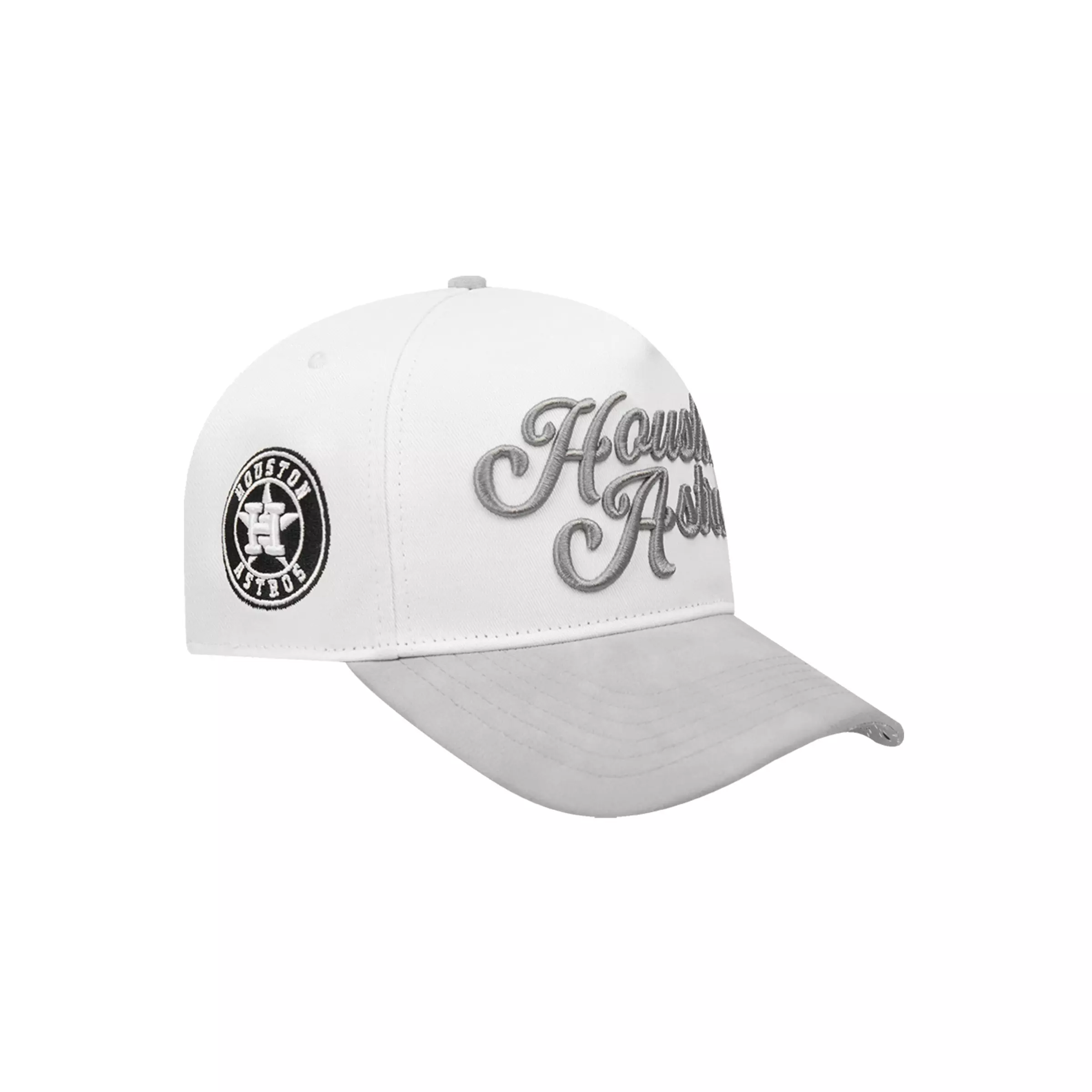 Pro Standard Houston Astros White Cement Adjustable Hat-White/Grey - WHITE/GREY