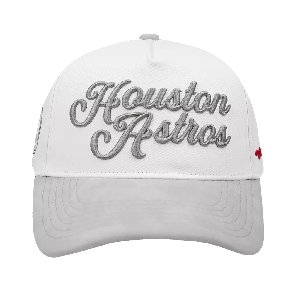 Pro Standard Houston Astros White Cement Adjustable Hat-White/Grey - WHITE/GREY