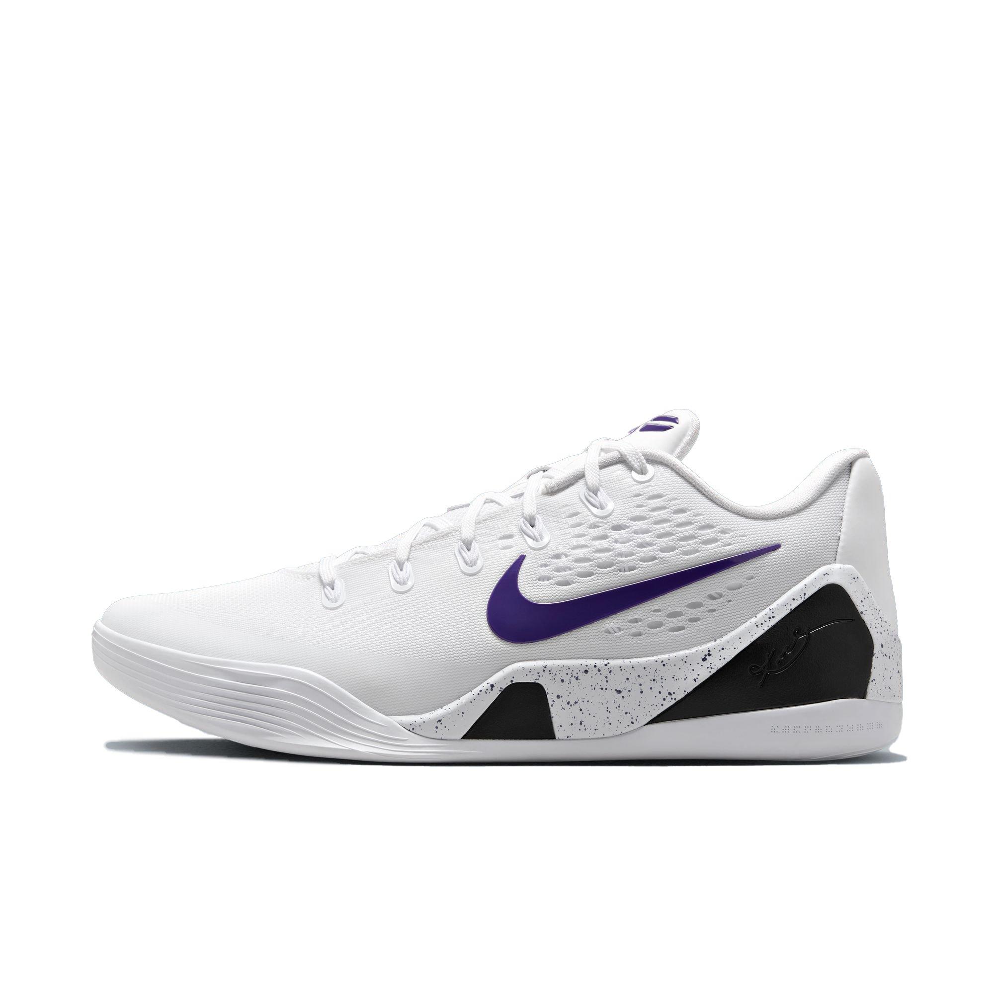 Nike Kobe IX "Court Purple" Men's Basketball Shoe - WHITE/COURT PURPLE Thumbnail View 8