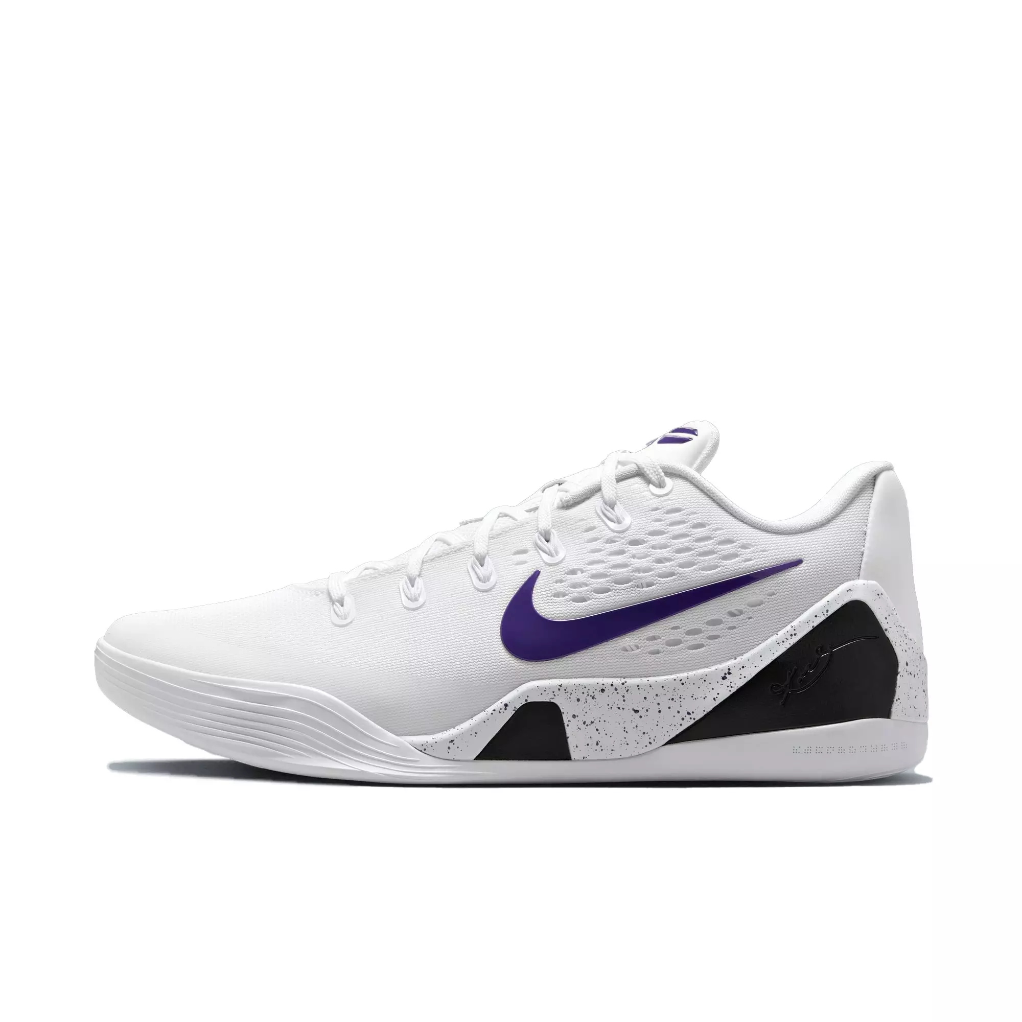Nike Kobe IX "Court Purple" Men's Basketball Shoe - WHITE/COURT PURPLE