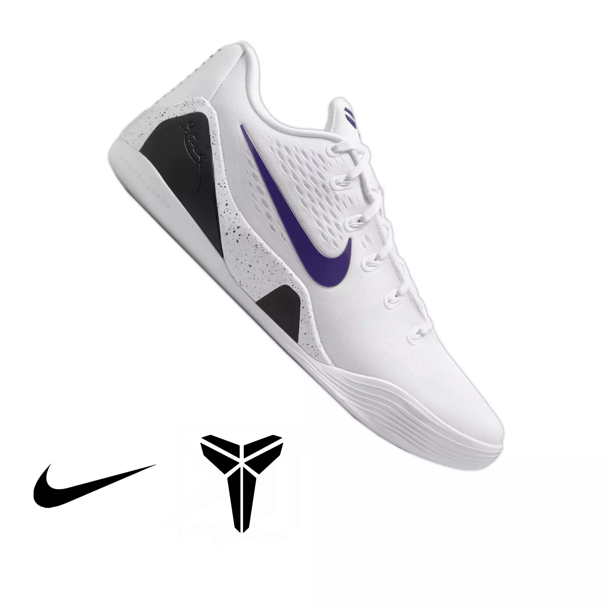 Nike Kobe IX "Court Purple" Men's Basketball Shoe - WHITE/COURT PURPLE