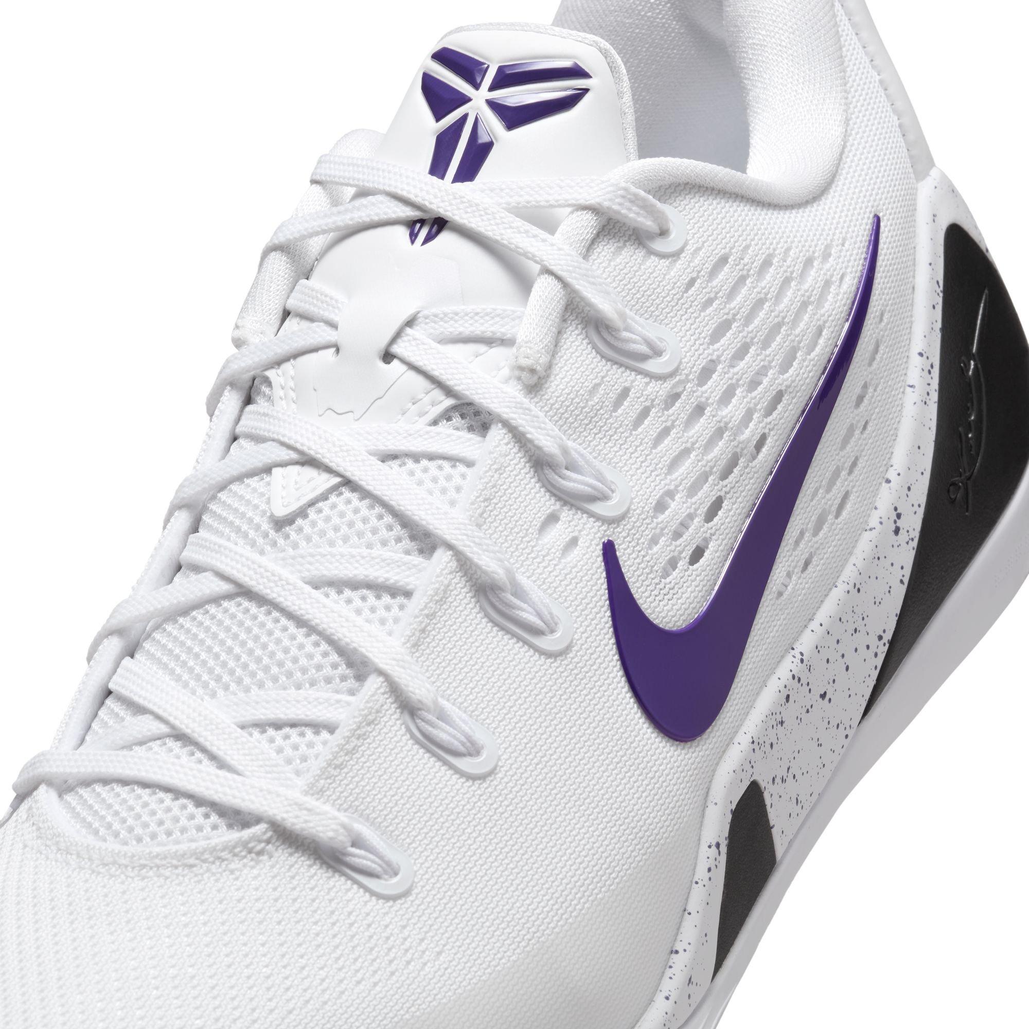 Nike Kobe IX "Court Purple" Men's Basketball Shoe - WHITE/COURT PURPLE Thumbnail View 4