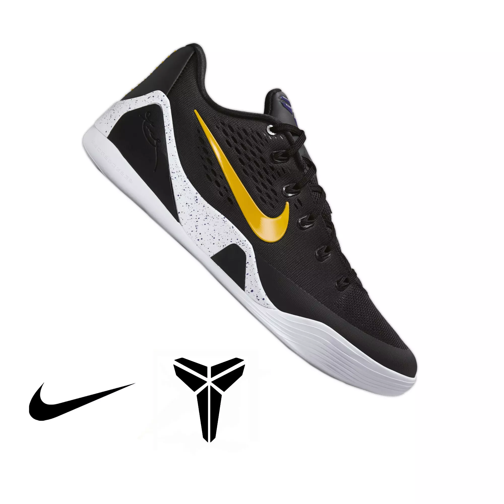 Kobe IX Elite Low EM Protro "Black/Gold" Men's Basketball Shoe - BLACK/UNIVERSITY GOLD/WHITE