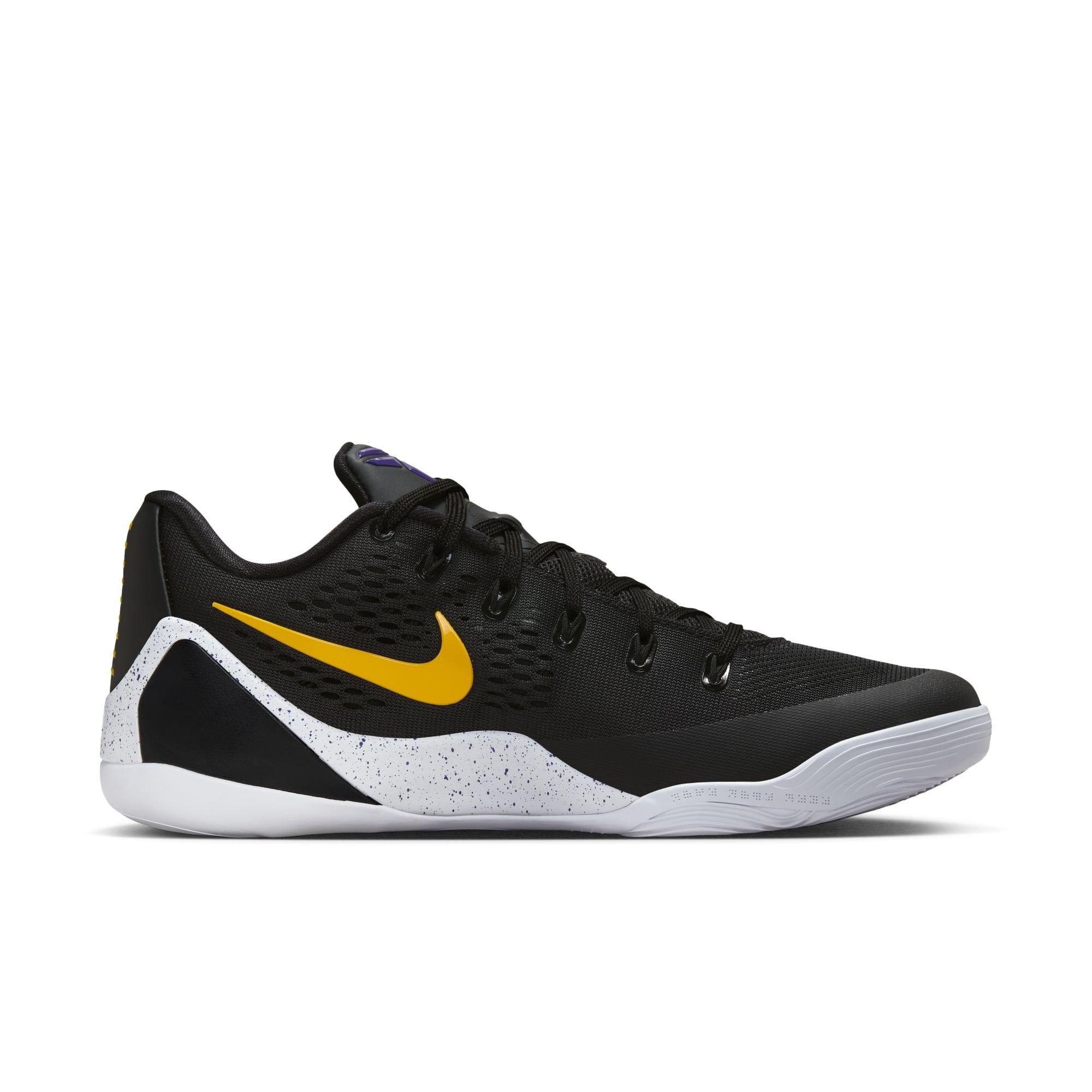 Kobe IX Elite Low EM Protro "Black/Gold" Men's Basketball Shoe - BLACK/UNIVERSITY GOLD/WHITE Thumbnail View 2
