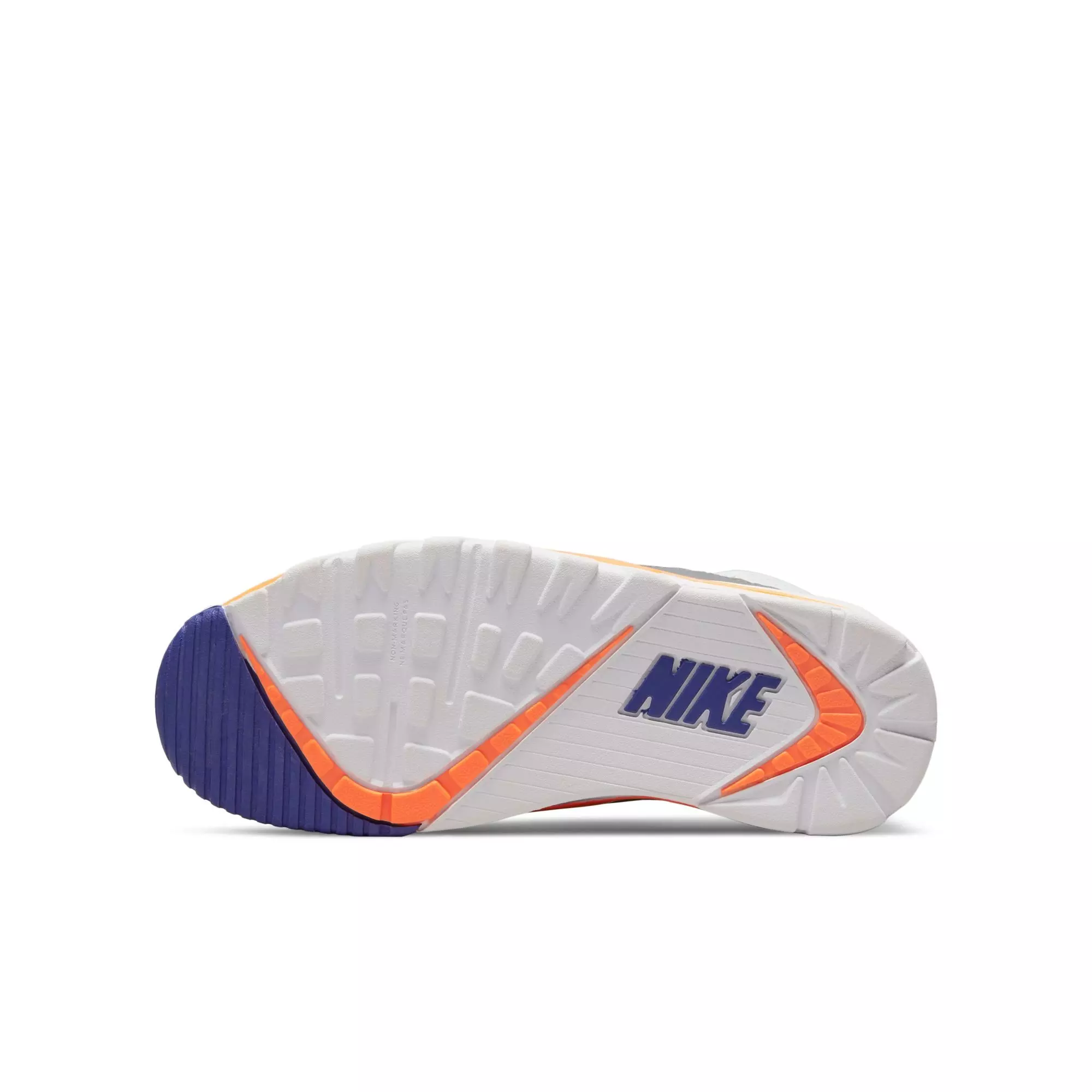 Nike Air Trainer SC "White/Light Zen/Grey Tart/Cool Grey" Grade School Boys' Shoe - WHITE/ORANGE
