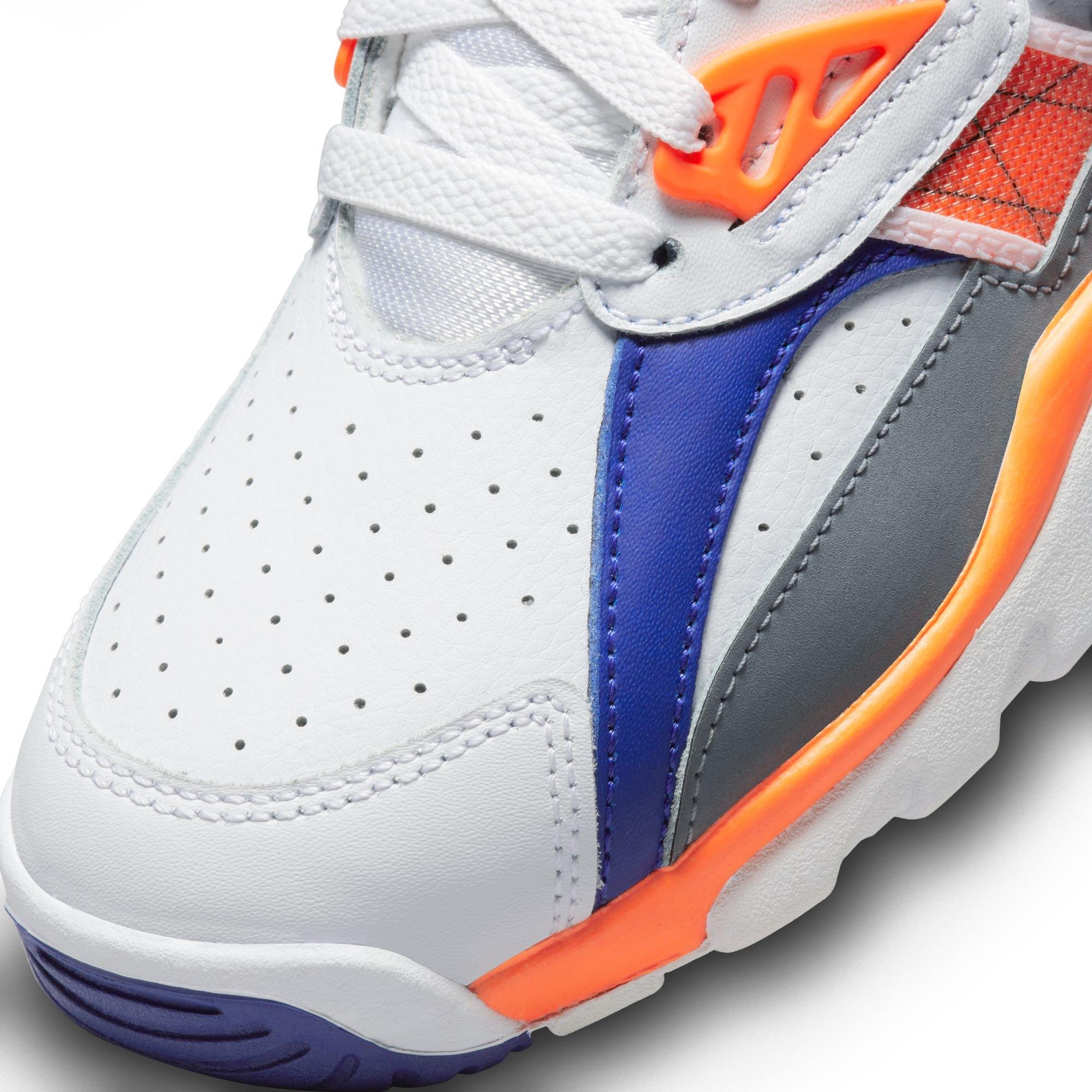 Nike Air Trainer SC "White/Light Zen/Grey Tart/Cool Grey" Grade School Boys' Shoe - WHITE/ORANGE Thumbnail View 9