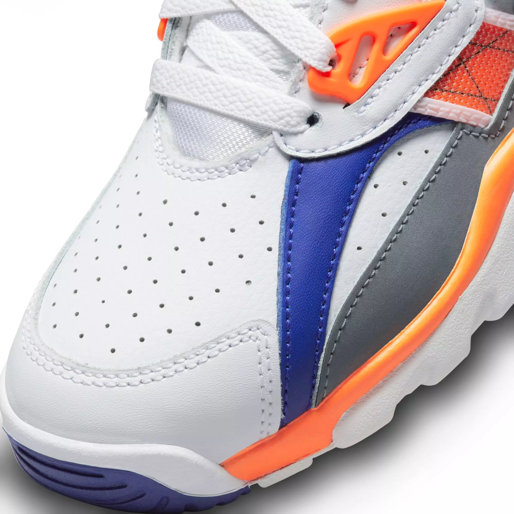 Nike Air Trainer SC "White/Light Zen/Grey Tart/Cool Grey" Grade School Boys' Shoe - WHITE/ORANGE