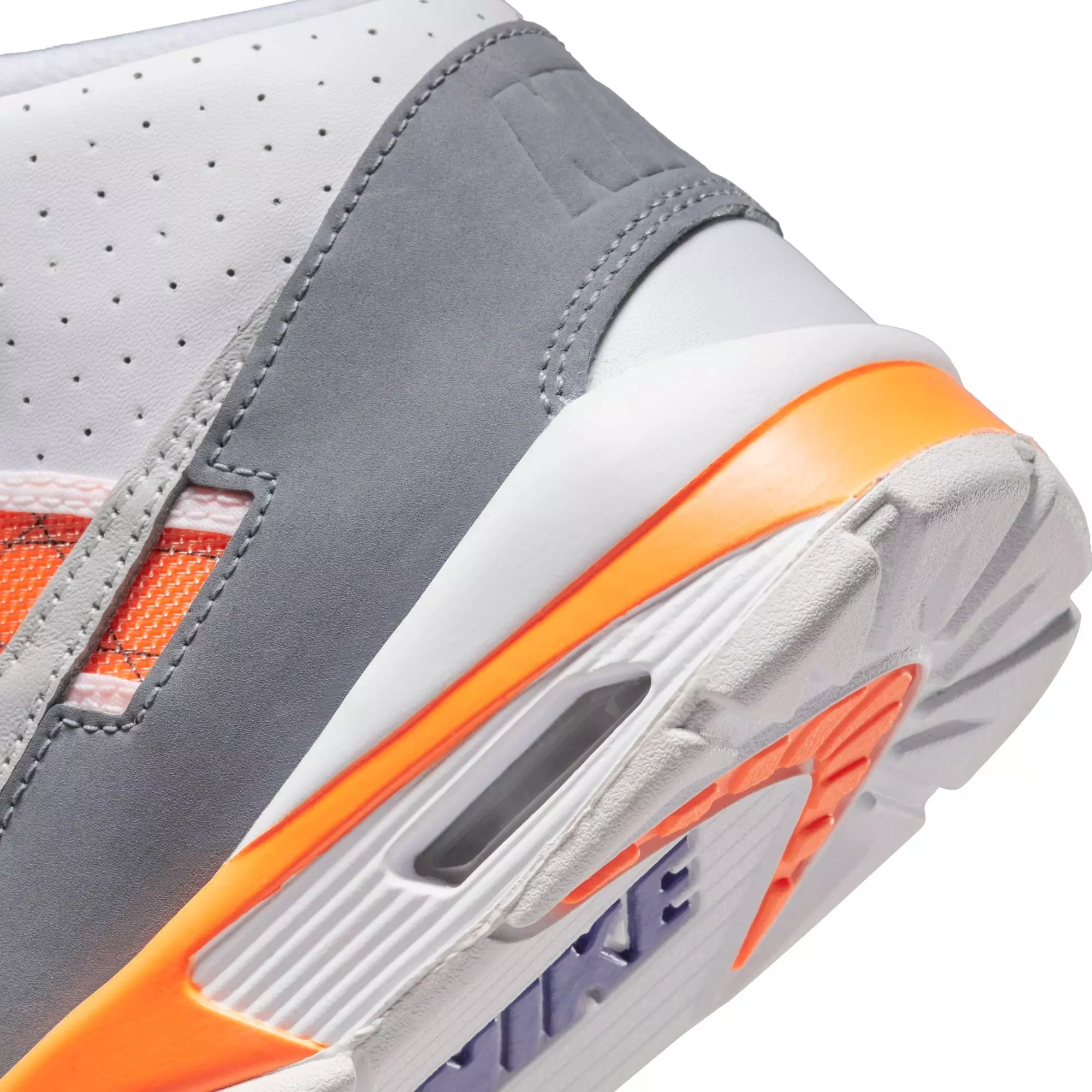 Nike Air Trainer SC "White/Light Zen/Grey Tart/Cool Grey" Grade School Boys' Shoe - WHITE/ORANGE
