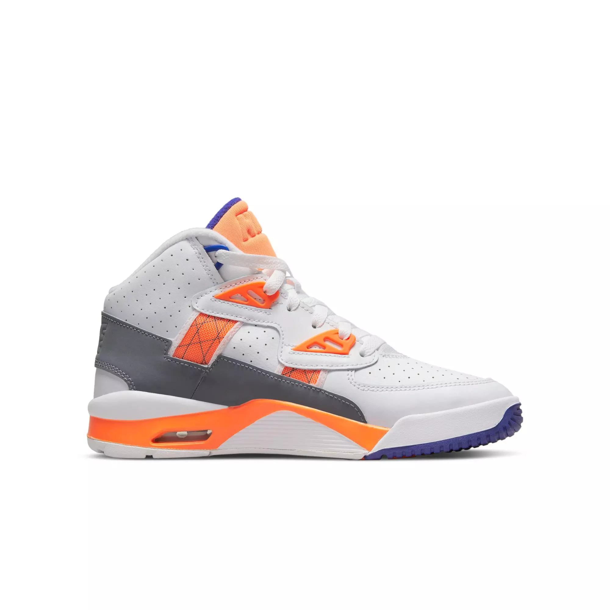 Nike Air Trainer SC "White/Light Zen/Grey Tart/Cool Grey" Grade School Boys' Shoe - WHITE/ORANGE