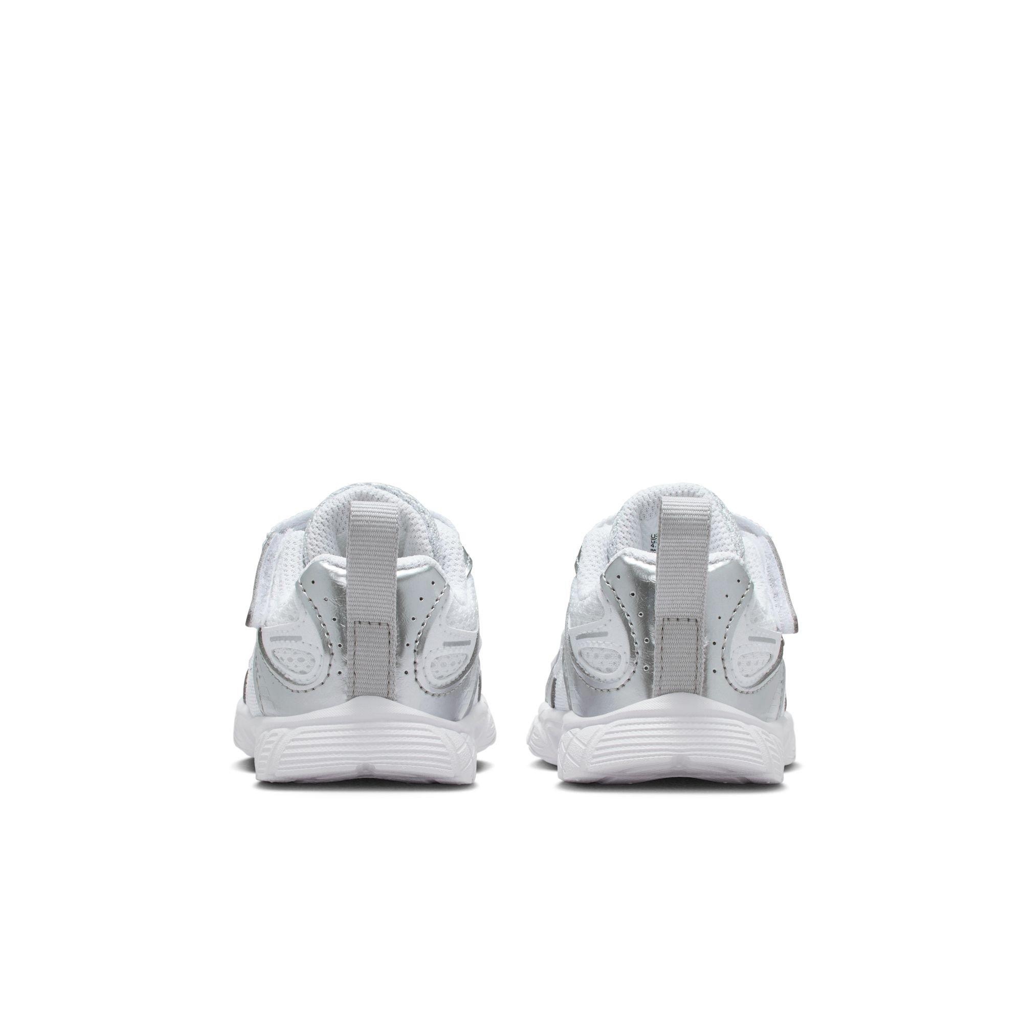 Nike V5 RNR "White/Metallic Silver/Pure Platinum" Toddler Girls' Shoe - WHITE Thumbnail View 7