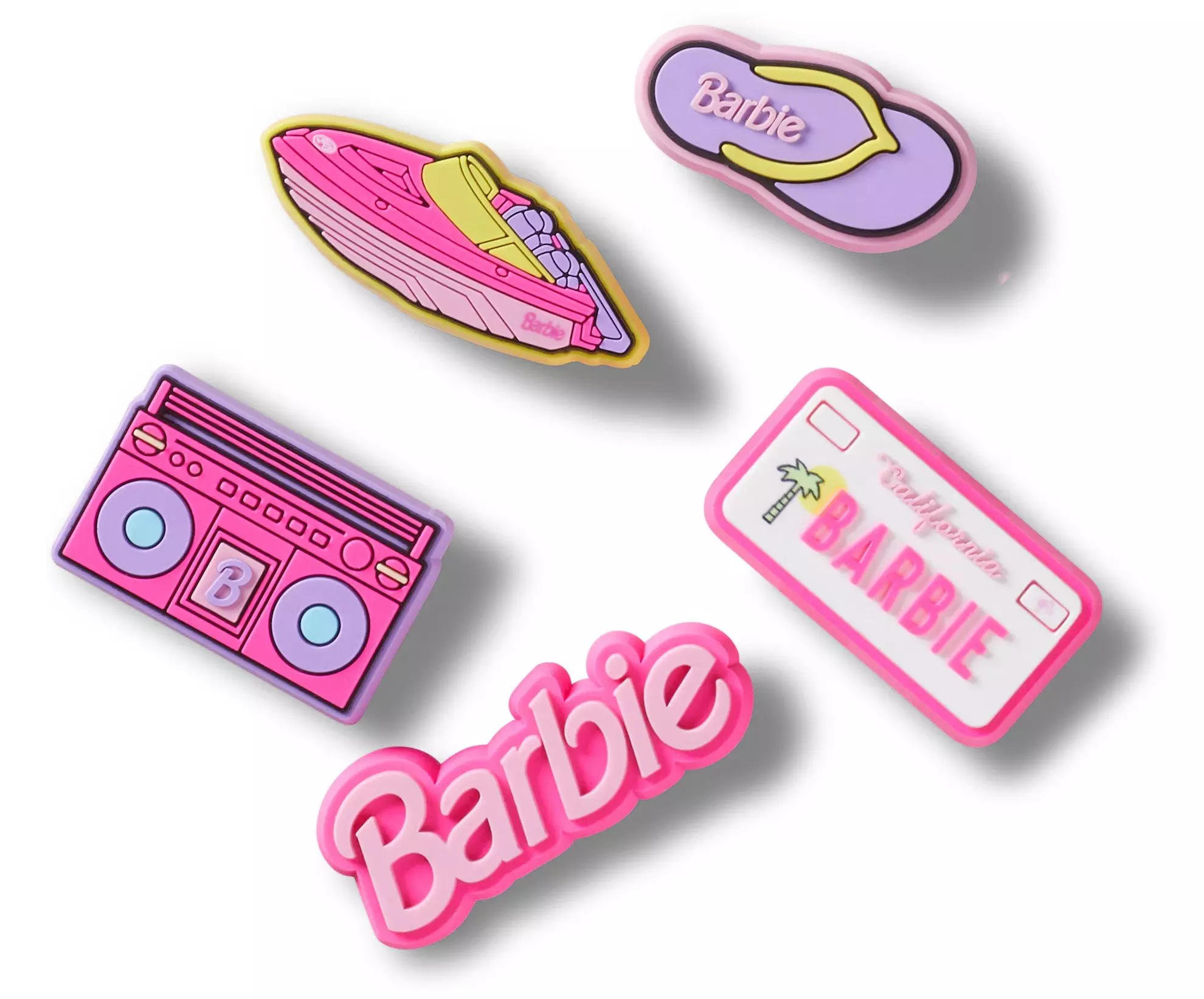 Crocs Barbie Retro Jibbitz Charms-5PK - PINK