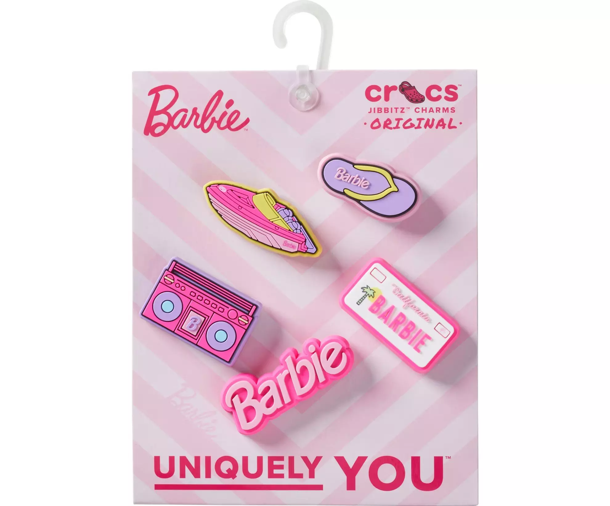 Crocs Barbie Retro Jibbitz Charms-5PK - PINK