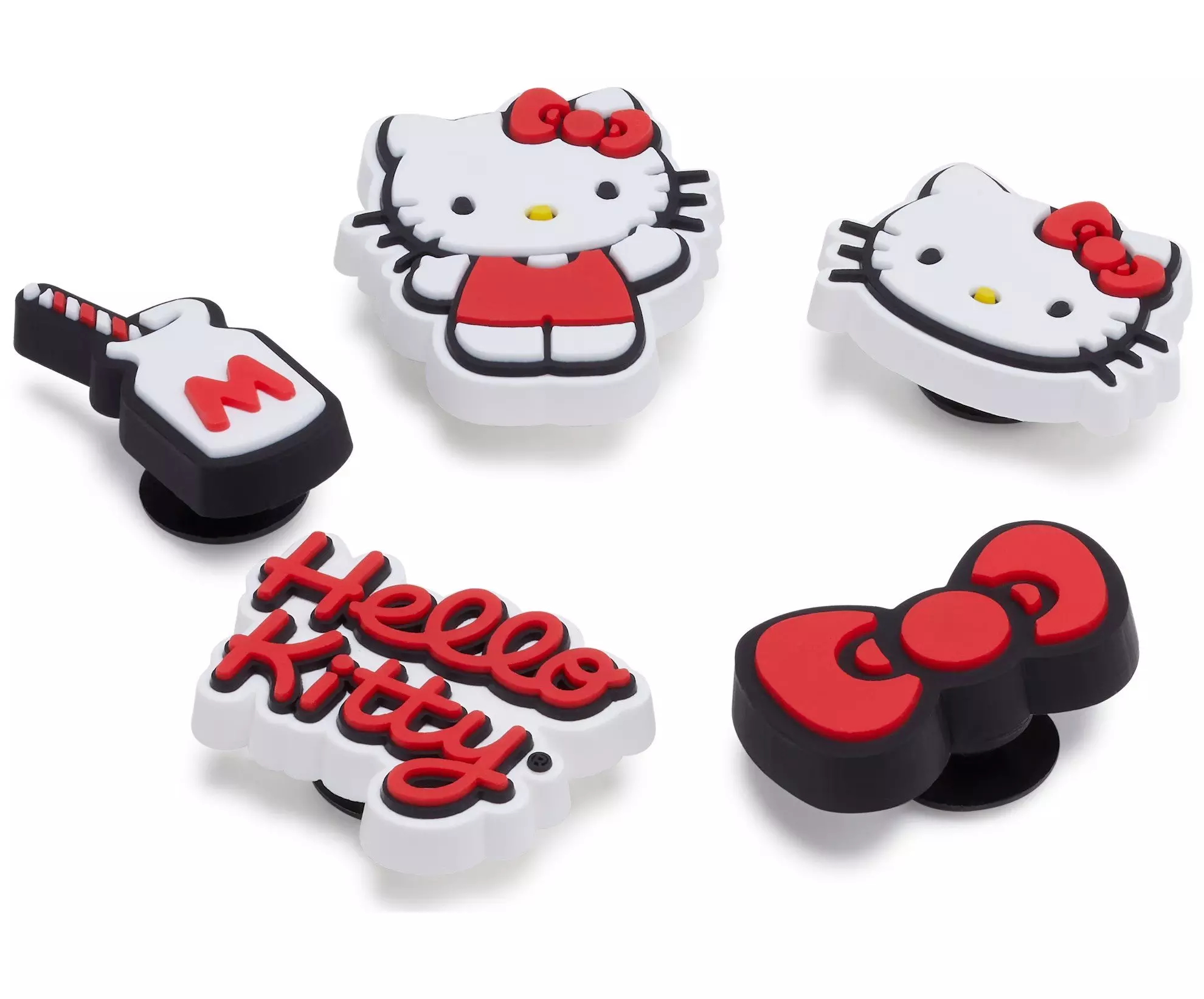 Crocs Hello Kitty Jibbitz Charms-5PK - RED