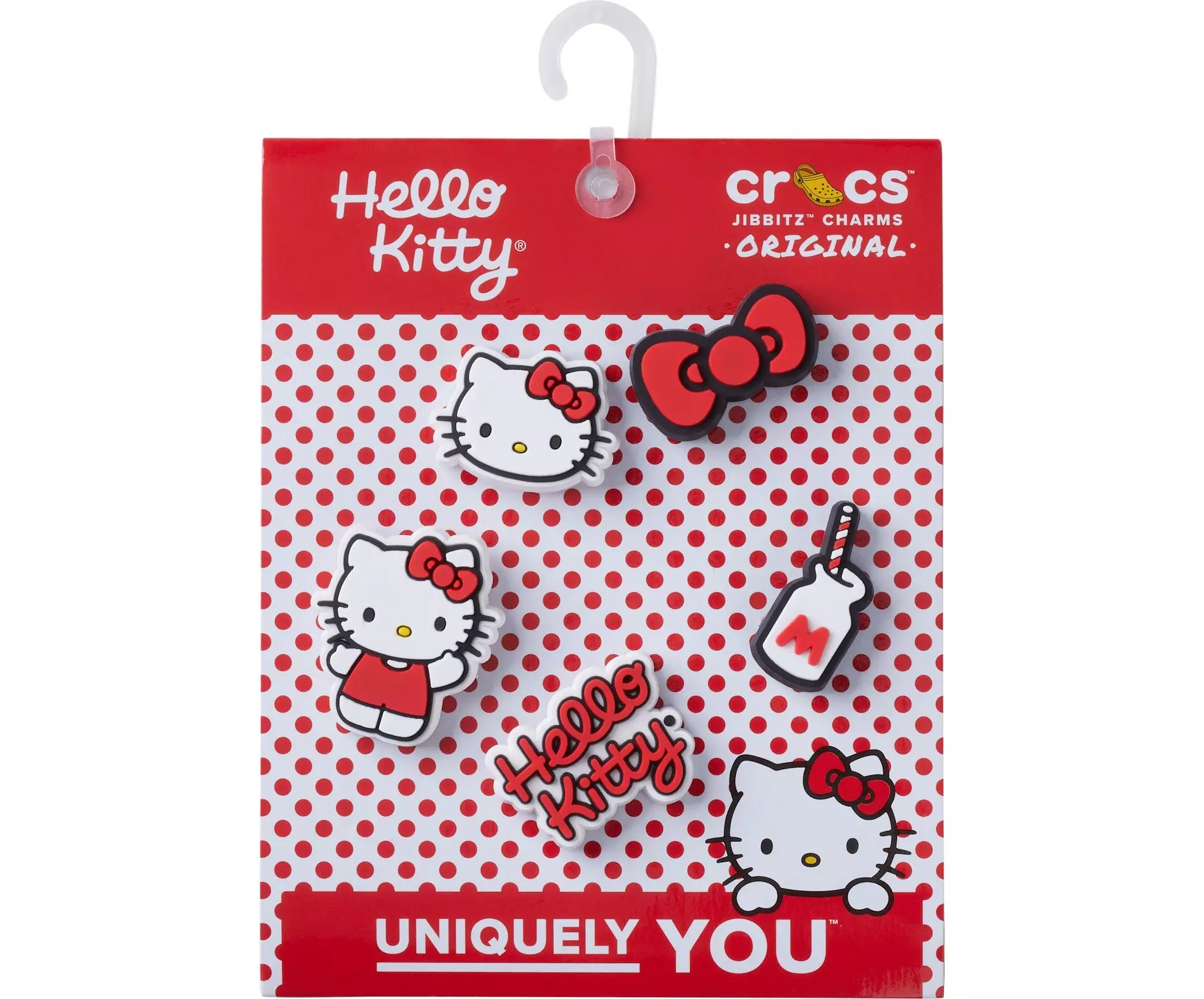 Crocs Hello Kitty Jibbitz Charms-5PK - RED