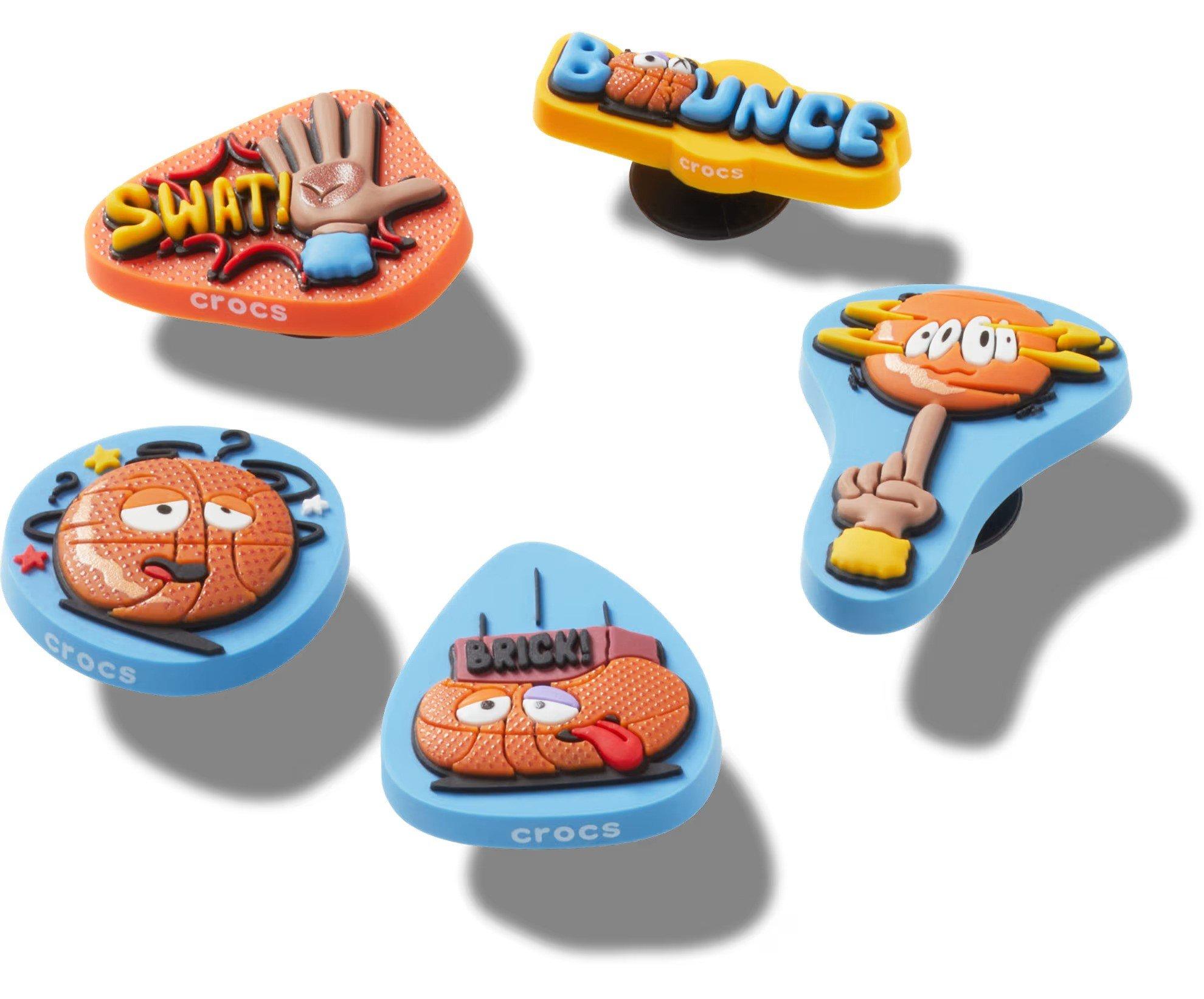 Crocs Basketball Brick Squad Jibbitz Charms-5PK