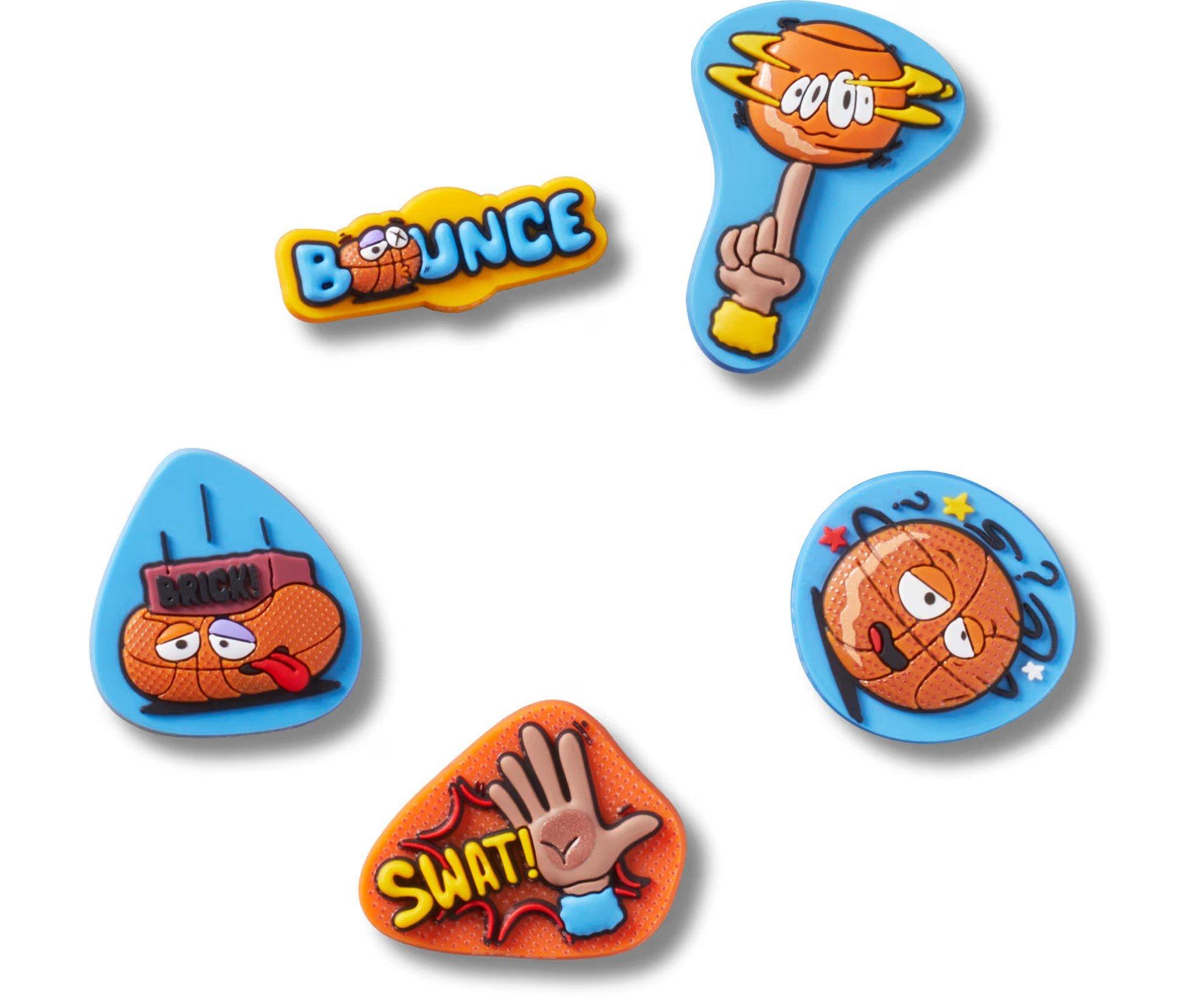 Crocs Basketball Brick Squad Jibbitz Charms-5PK