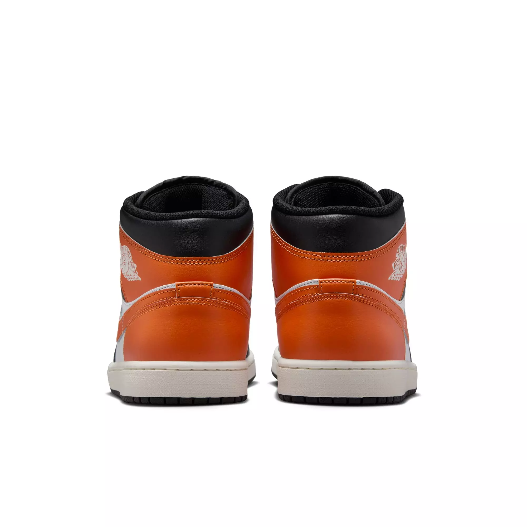 Jordan 1 Mid "Starfish/Black/White/Sail" Men's Shoe - ORANGE/BLACK