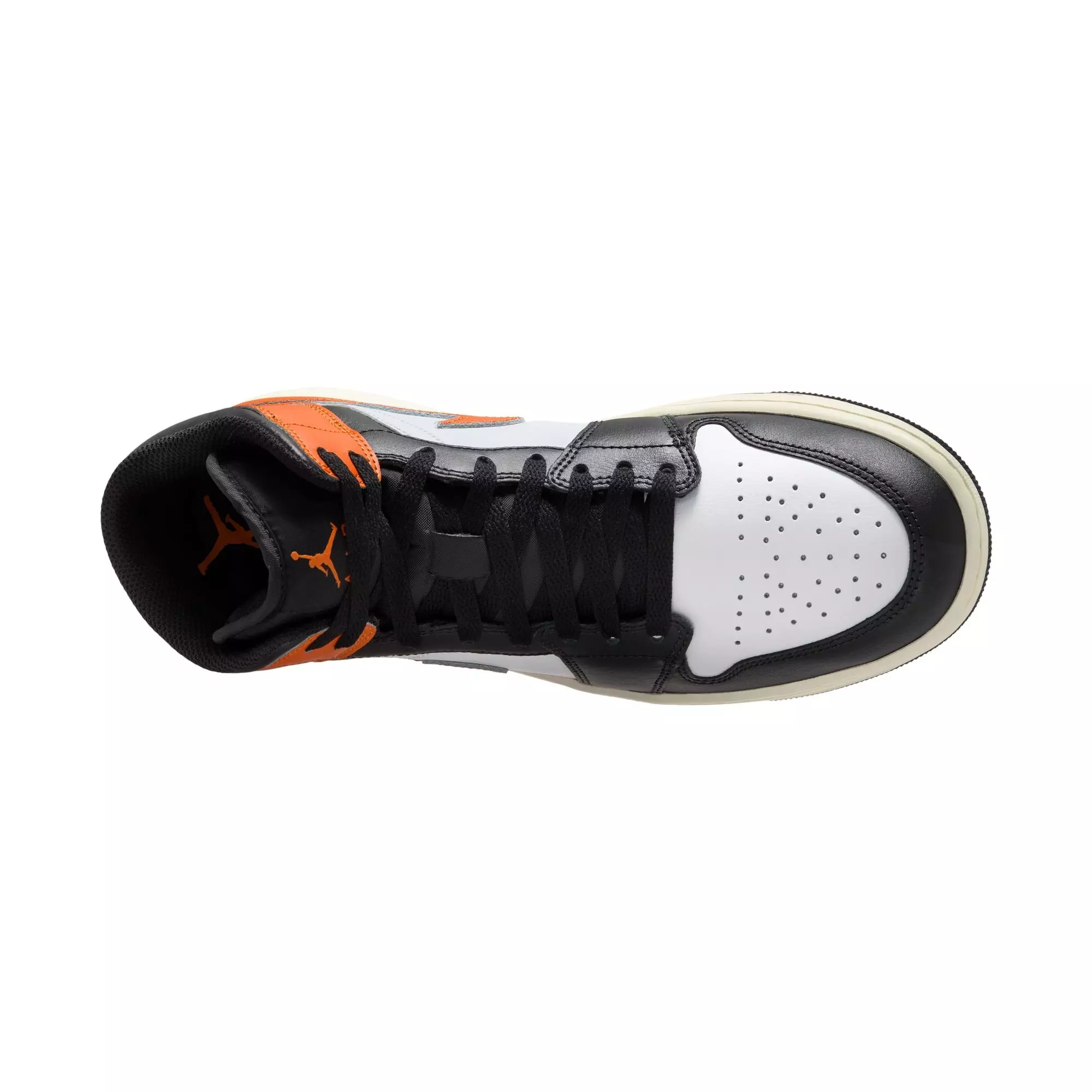 Jordan 1 Mid "Starfish/Black/White/Sail" Men's Shoe - ORANGE/BLACK