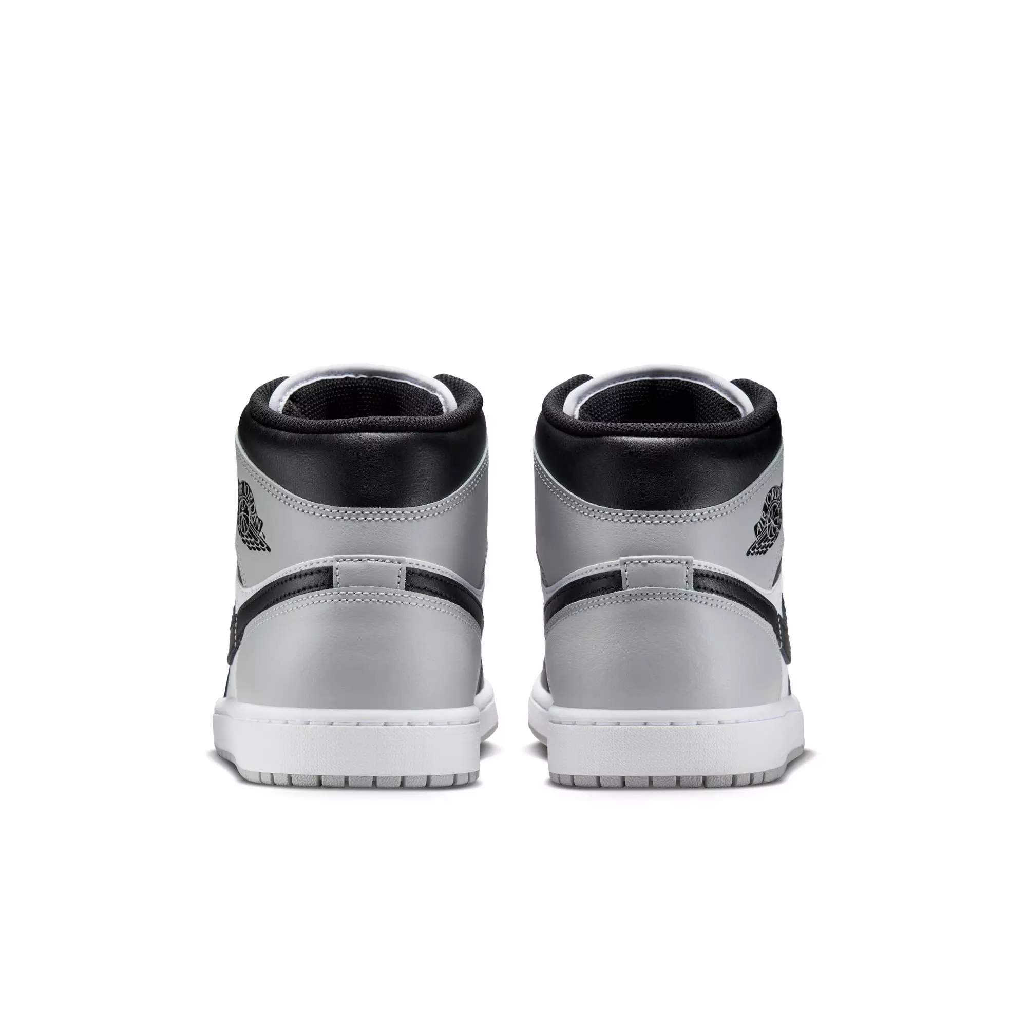 Jordan 1 Mid "White/Black/Lt Smoke Grey" Men's Shoe - WHITE/BLACK/GREY