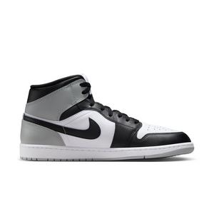 Jordan 1 Mid "White/Black/Lt Smoke Grey" Men's Shoe
