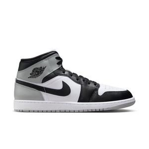 Jordan 1 Mid "White/Black/Lt Smoke Grey" Men's Shoe