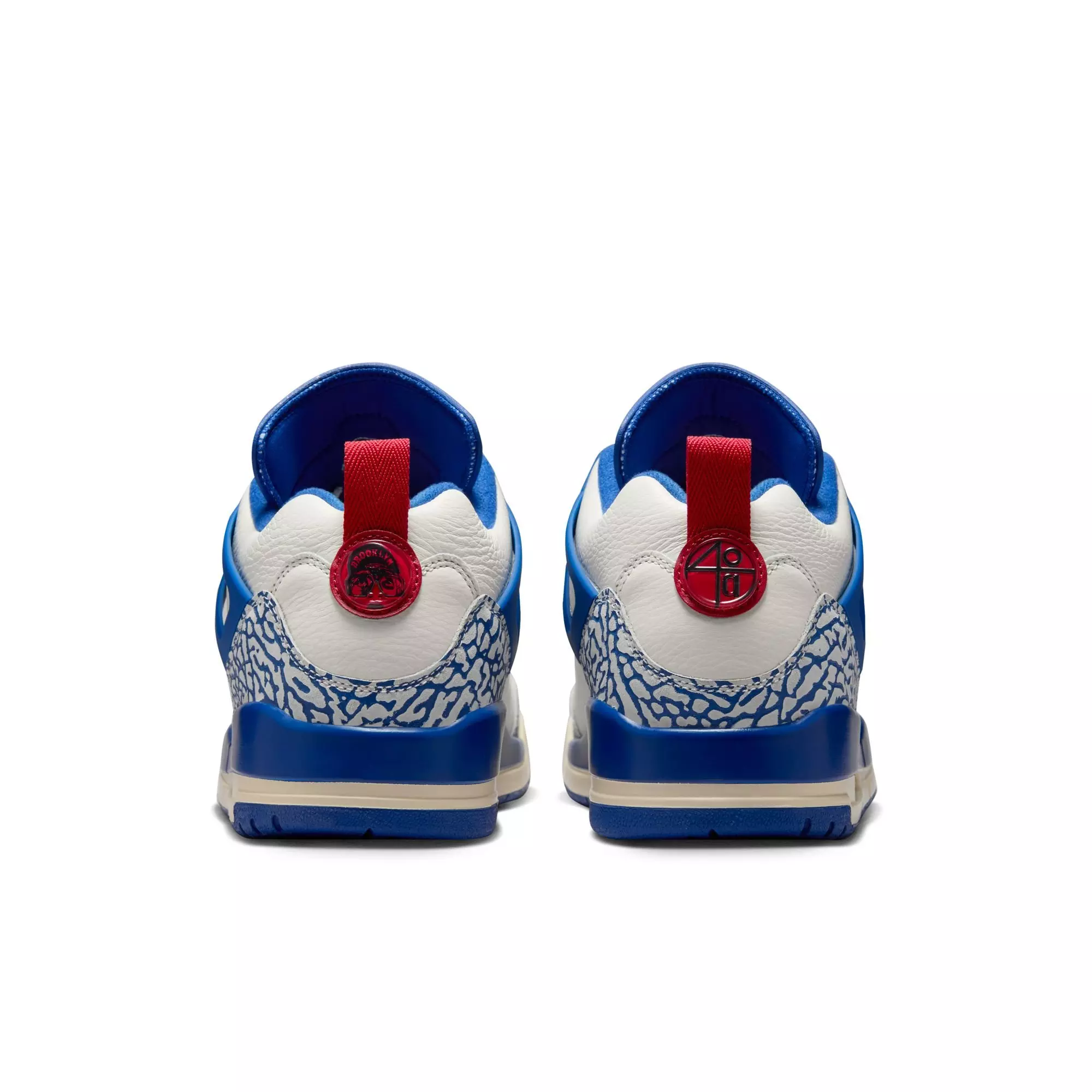 Jordan Spizike Low "Sail/Storm Blue/Varsity Red/Sail" Men's Shoe - CREAM