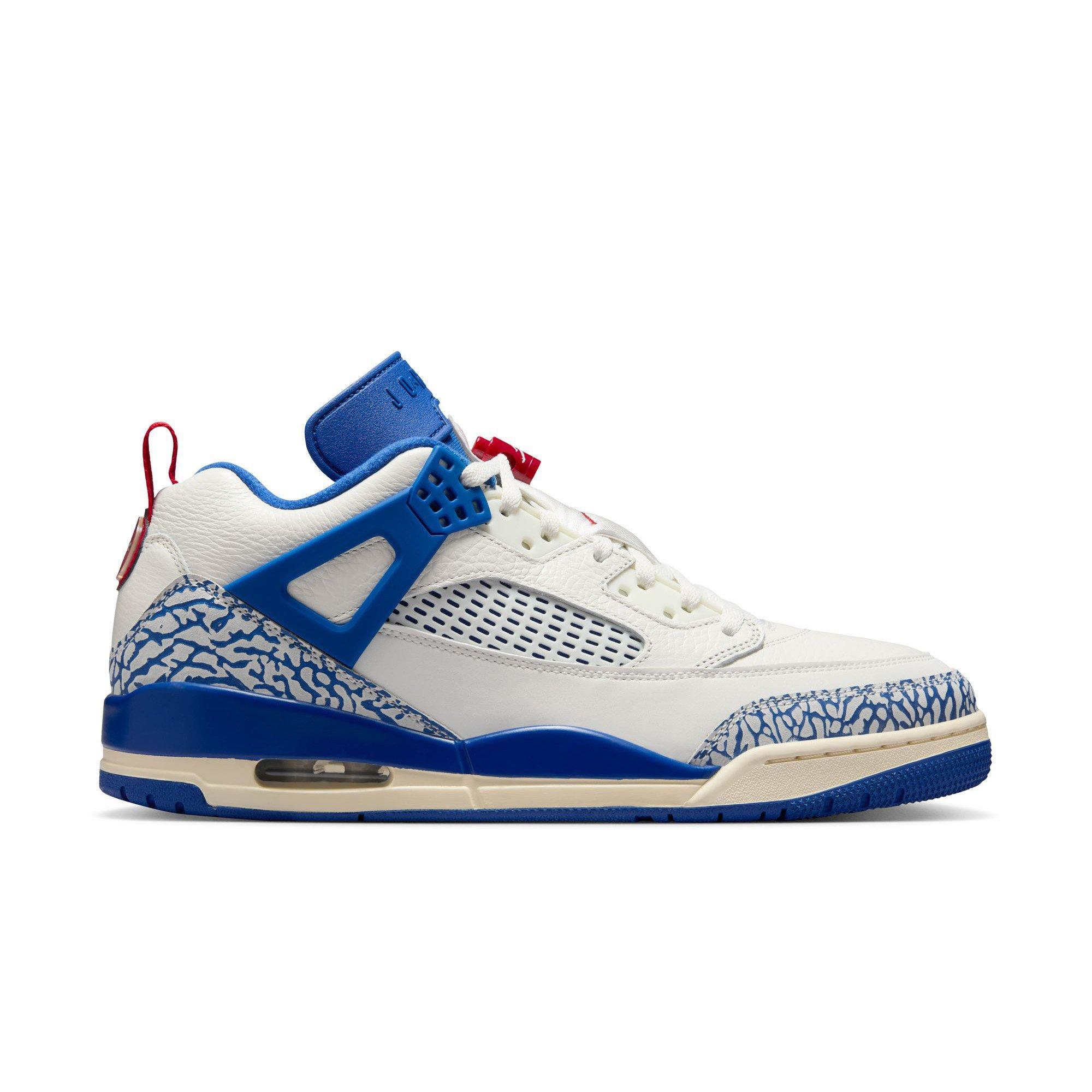 Jordan Spizike Low "Sail/Storm Blue/Varsity Red/Sail" Men's Shoe - CREAM Thumbnail View 1