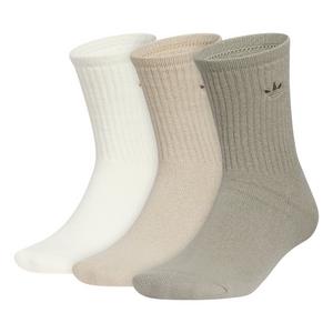 adidas Originals Women's Comfort 3-Pack Crew Socks - Cream
