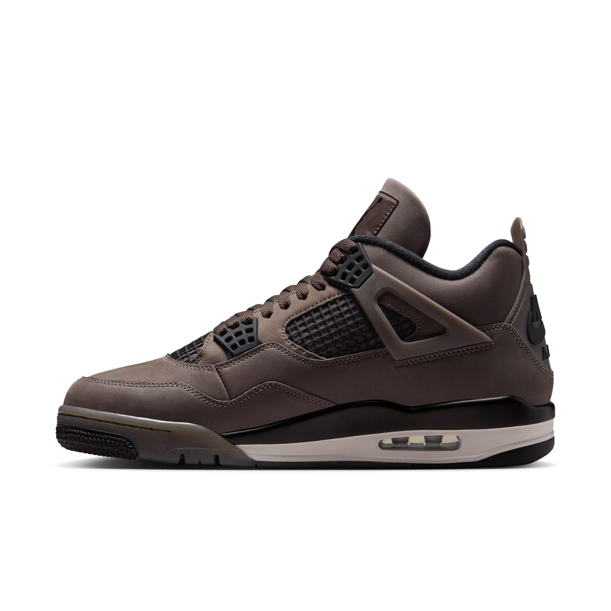 Jordan Air Jordan 4 Men's Retro Leather Basketball - Cave Stone