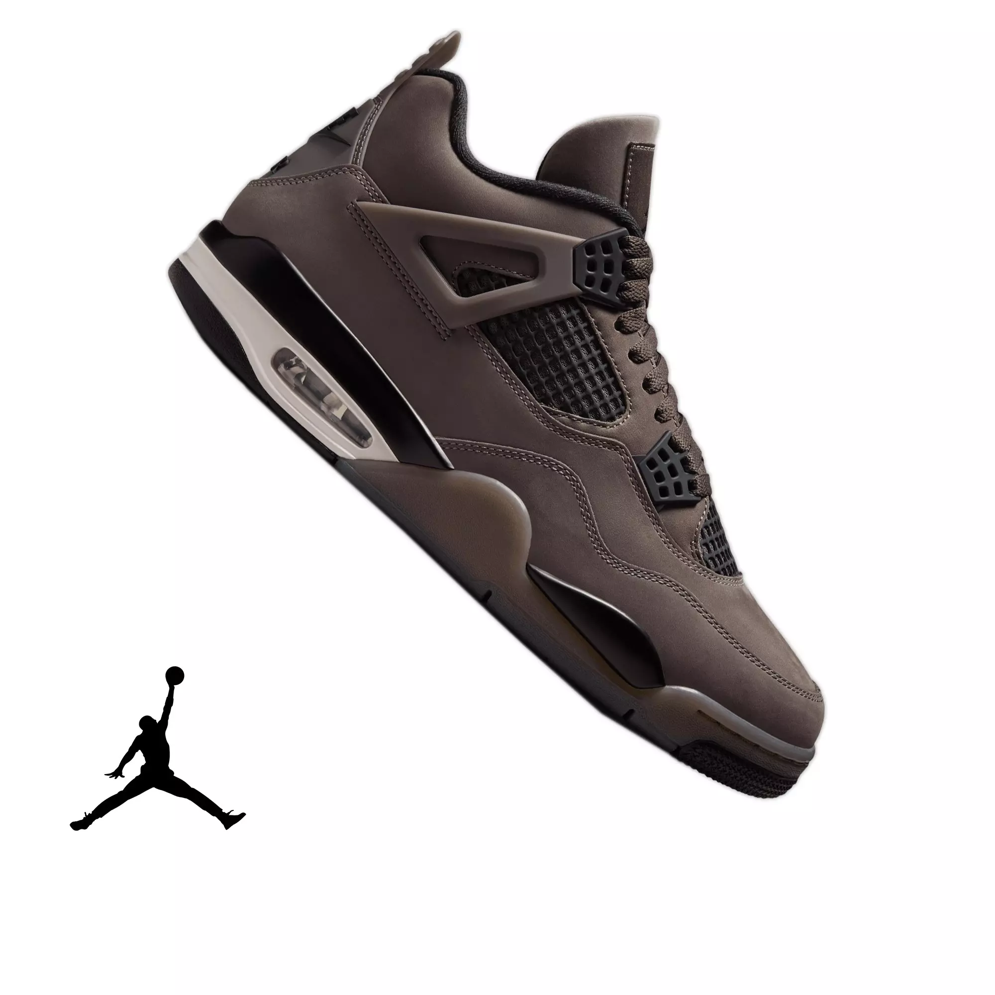 Jordan 4 Retro "Cave Stone and Black" Men's Shoe - CAVE STONE/BLACK