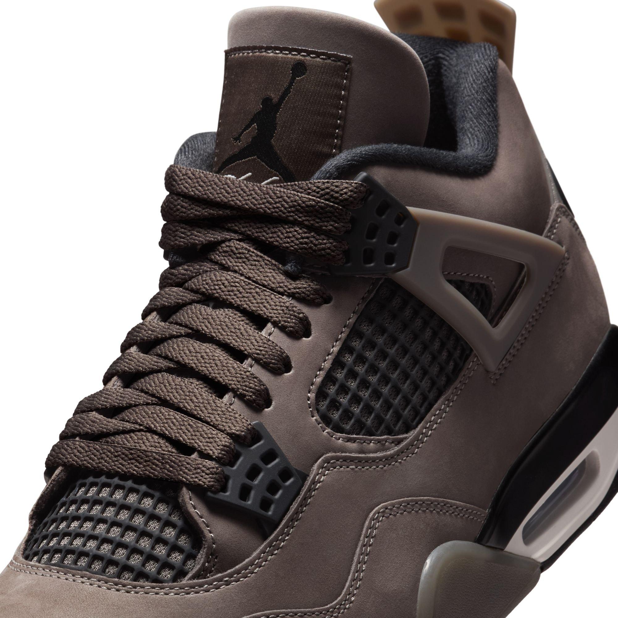 Jordan 4 Retro "Cave Stone and Black" Men's Shoe - CAVE STONE/BLACK Thumbnail View 4
