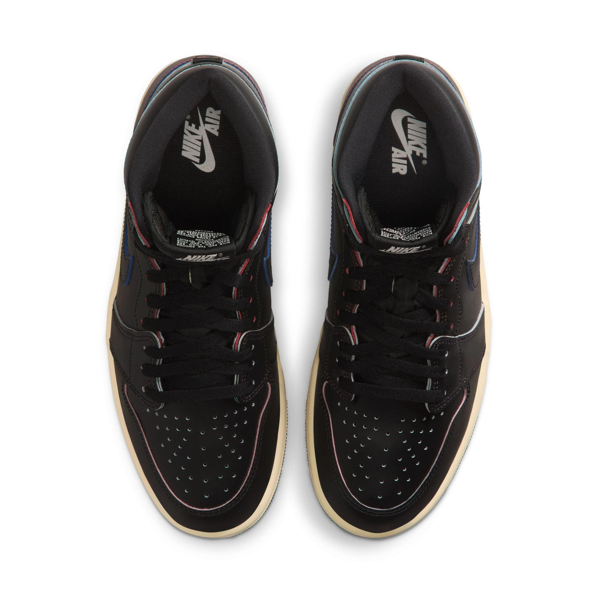 Jordan 1 Retro High OG "Black and Muslin" Men's Shoe - BLACK/MUSLIN Thumbnail View 11
