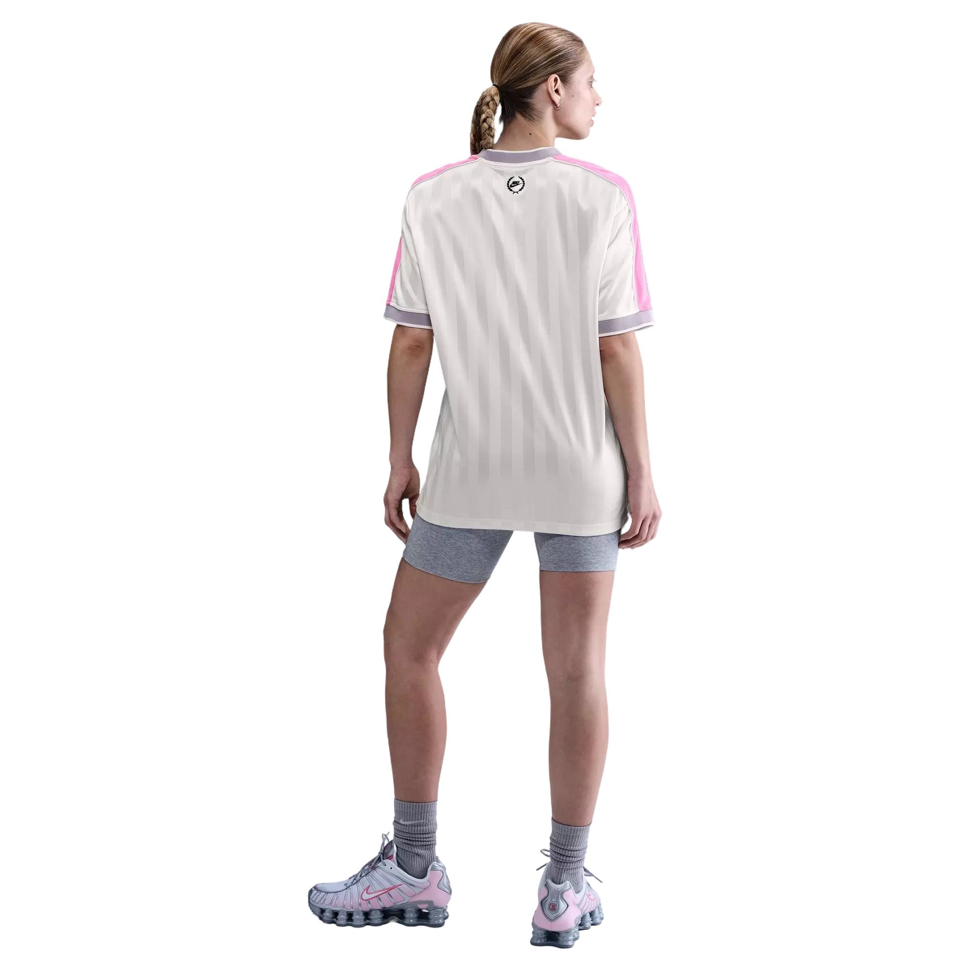 Nike Women's Sportswear V-Neck Jersey Top - WHITE