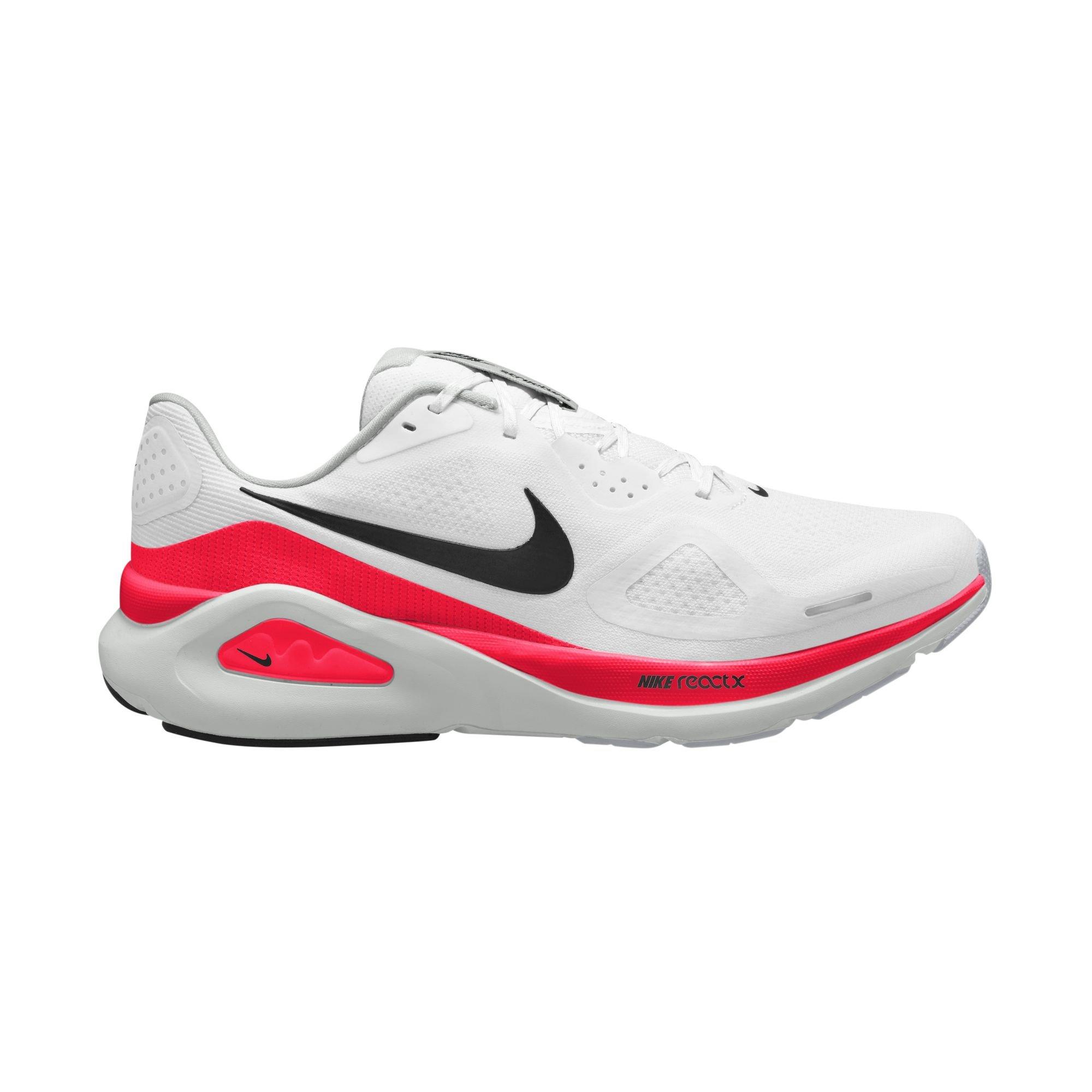 Nike Structure 26 "Bright Crimson" Men's Road Running Shoe - WHITE/BLACK/BRIGHT CRIMSON Thumbnail View 1