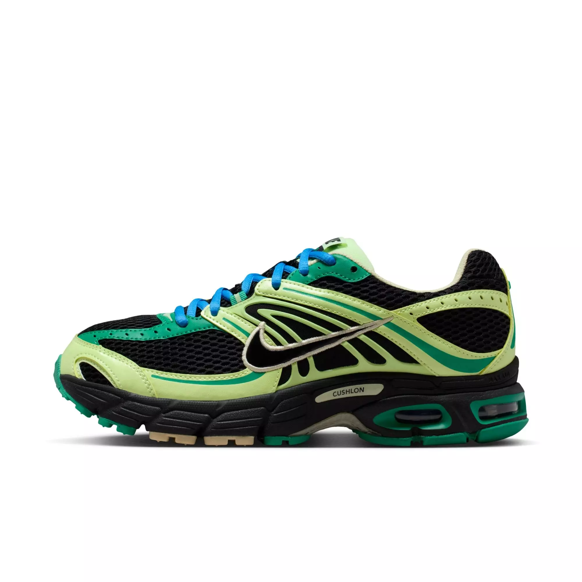 Nike Air Max Moto 2K "Black/Stadium Green/Barely Volt" Women's Shoe - BLACK/GREEN