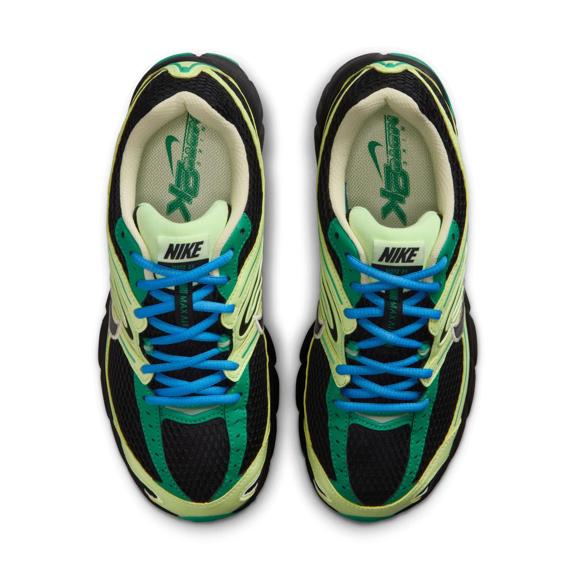 Nike Air Max Moto 2K "Black/Stadium Green/Barely Volt" Women's Shoe - BLACK/GREEN Thumbnail View 6