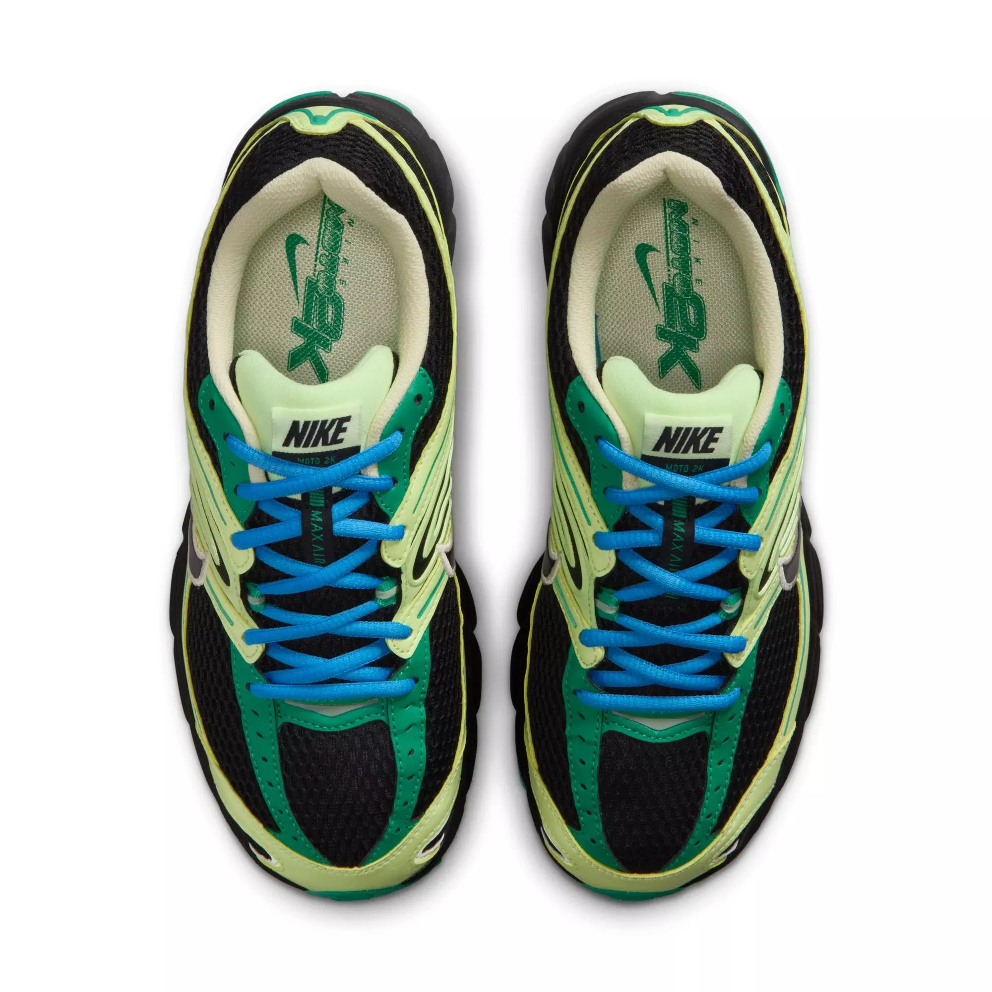 Nike Air Max Moto 2K "Black/Stadium Green/Barely Volt" Women's Shoe - BLACK/GREEN
