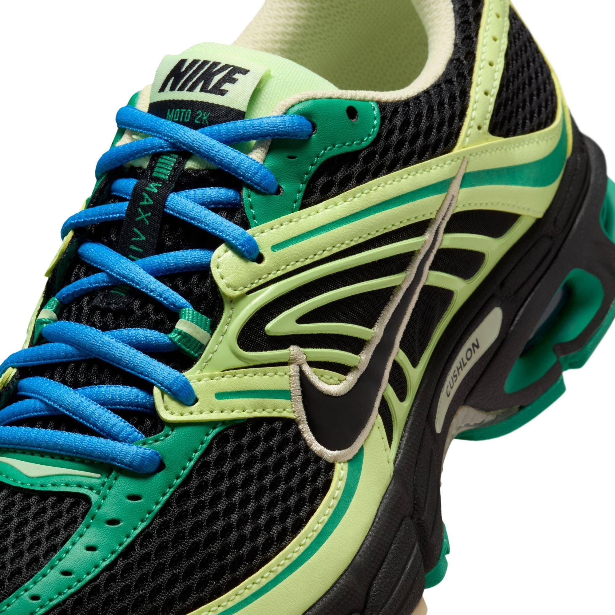 Nike Air Max Moto 2K "Black/Stadium Green/Barely Volt" Women's Shoe - BLACK/GREEN Thumbnail View 9
