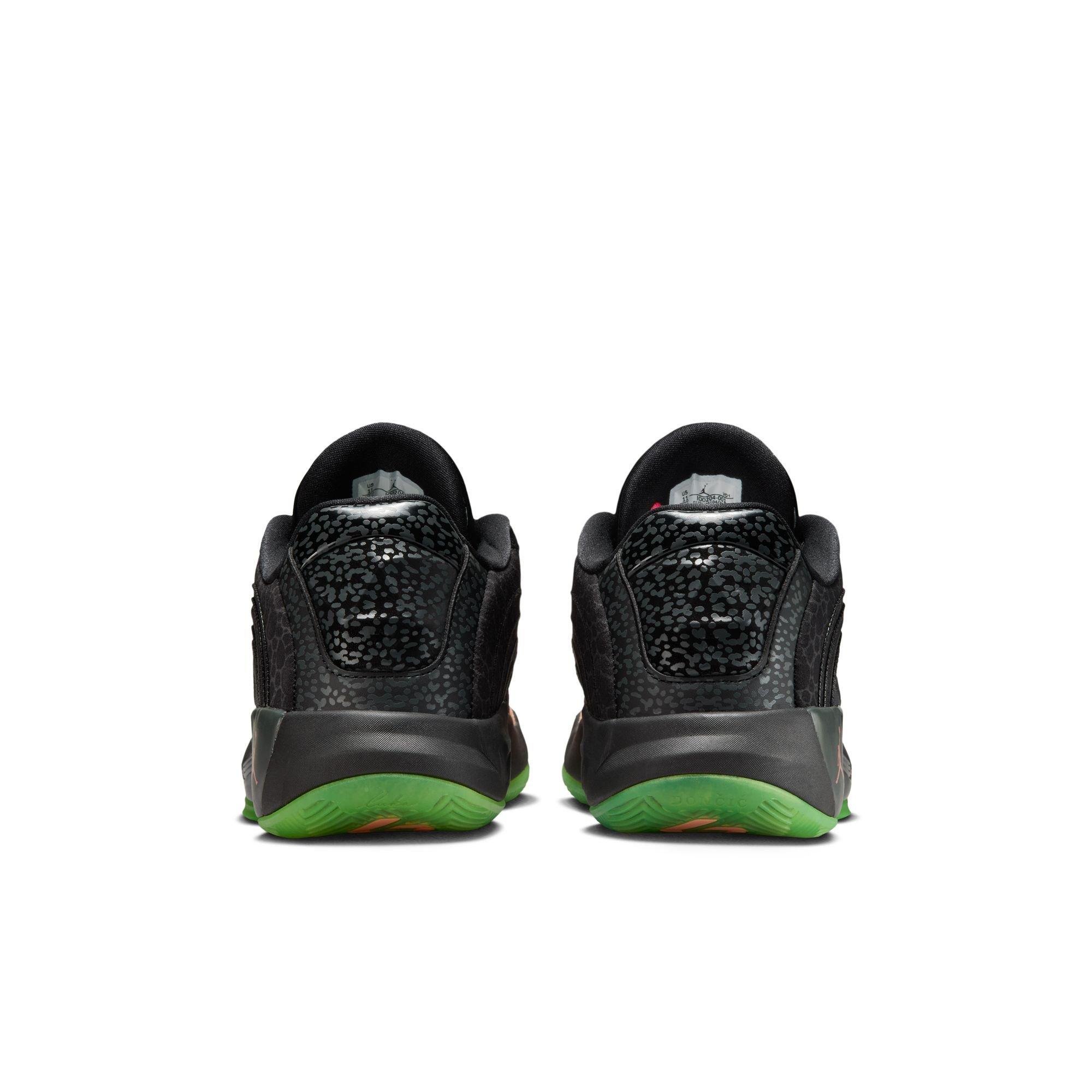 Jordan Luka 4 "Safari" Men's Basketball Shoe - BLACK/ORANGE PULSE Thumbnail View 9